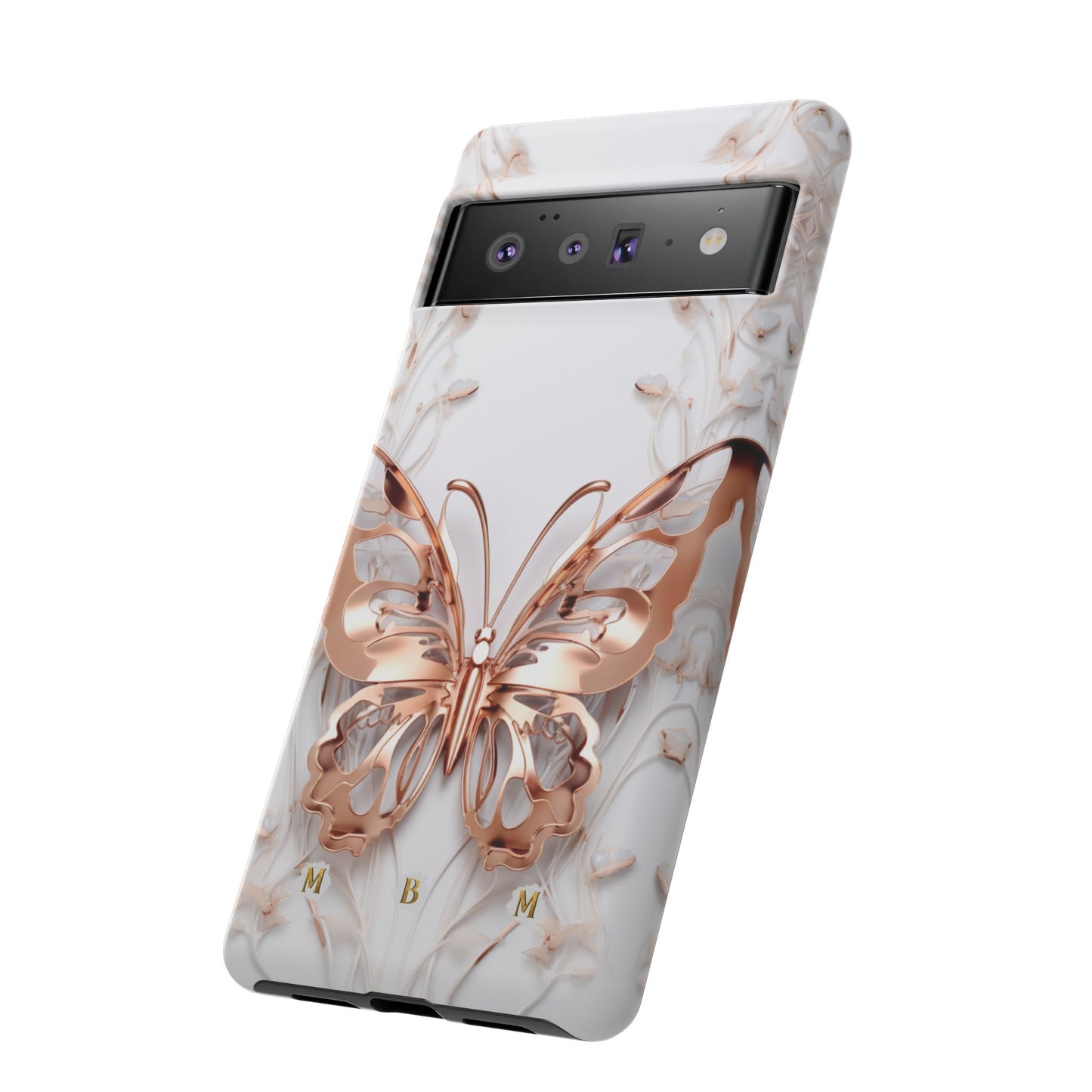 Rose Gold Butterfly Google Pixel Tough Case
