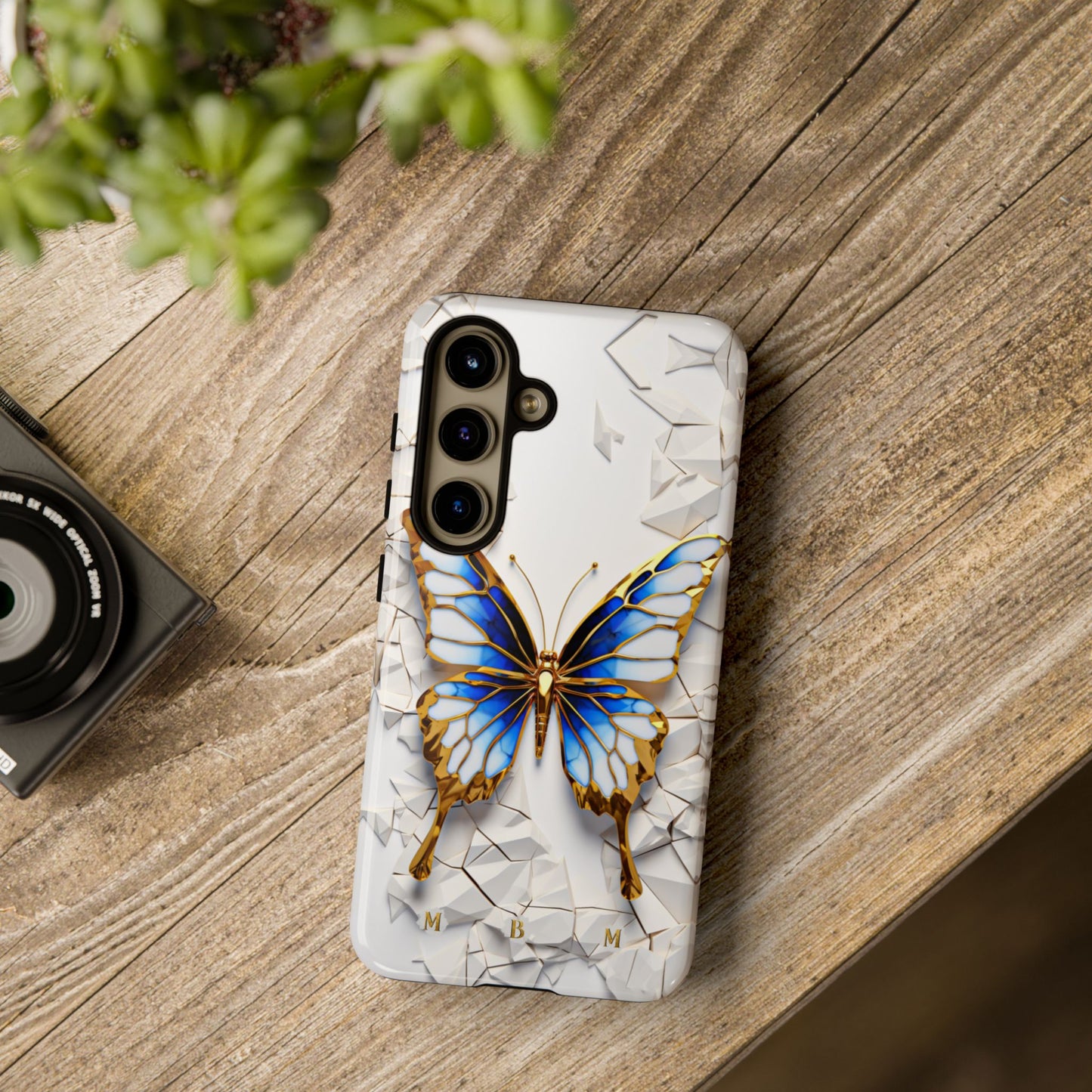 Sapphire Butterfly Samsung Galaxy S Tough Case