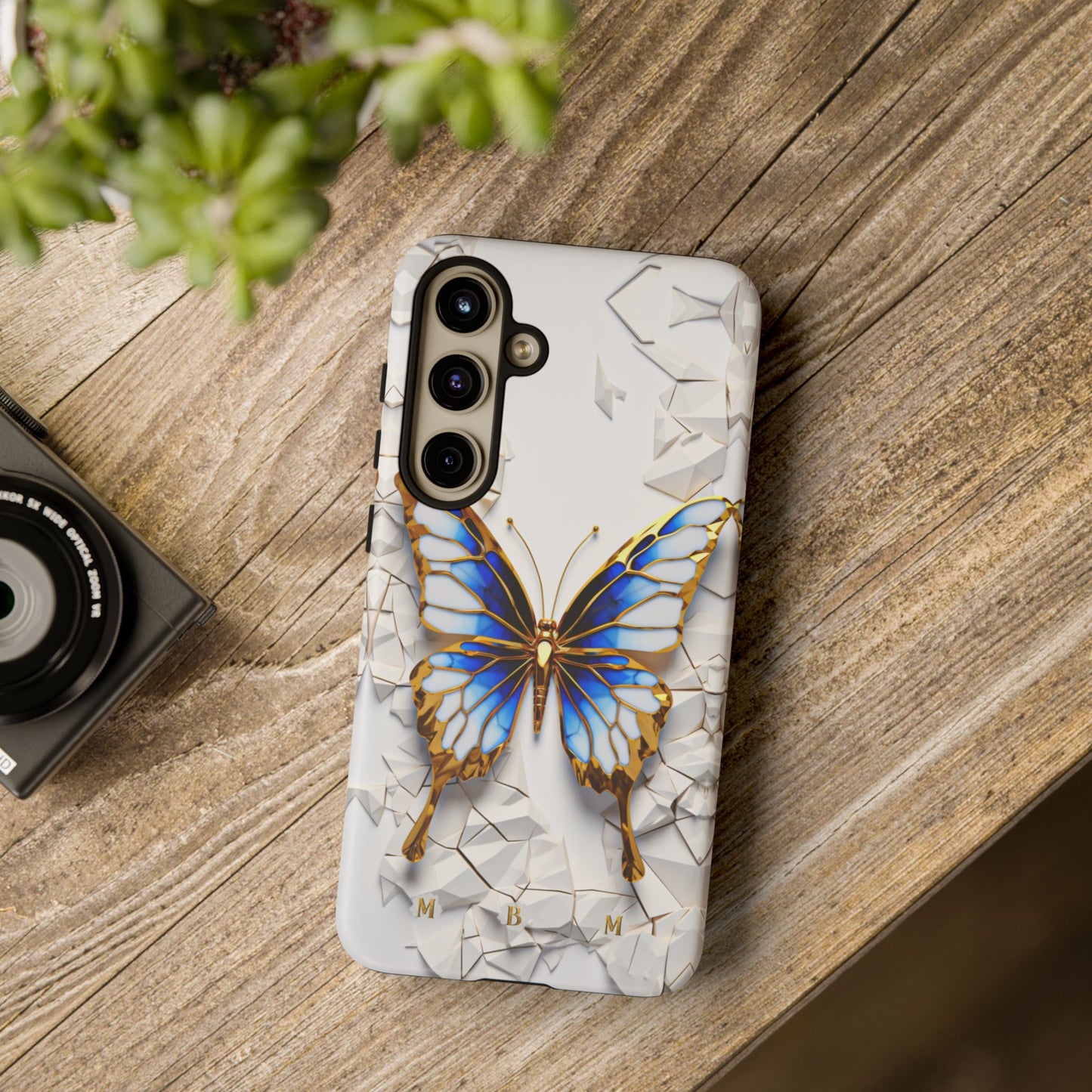 Sapphire Butterfly Samsung Galaxy S Tough Case
