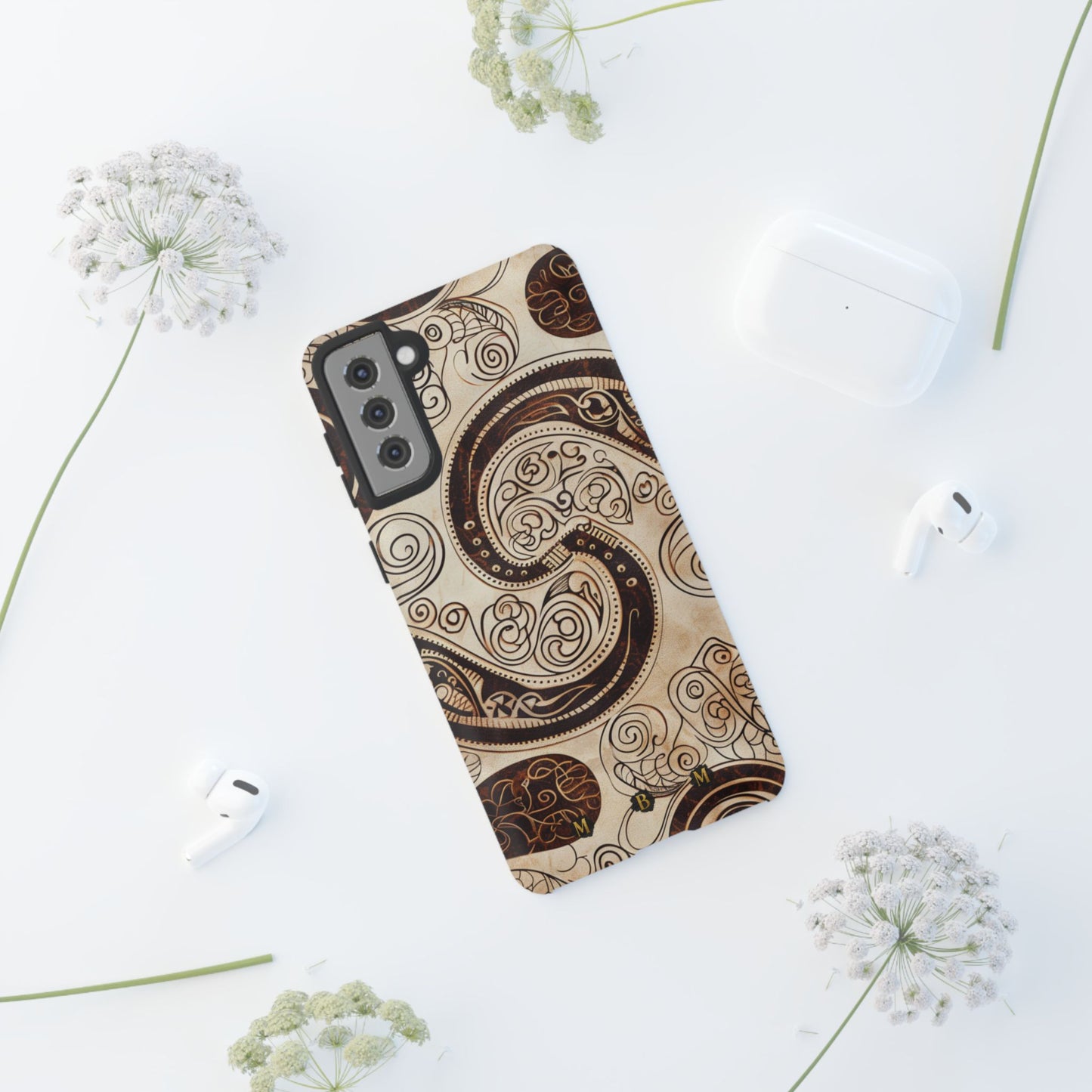 Sepia Scroll Samsung Galaxy S Tough Case