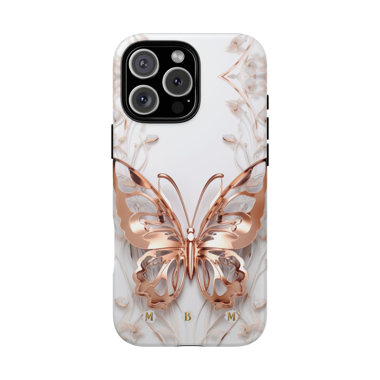 Rose Gold Butterfly iPhone Case