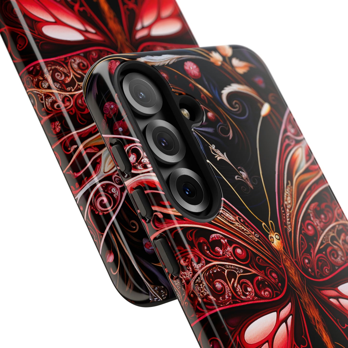 Red Butterfly Samsung Galaxy S Tough Case