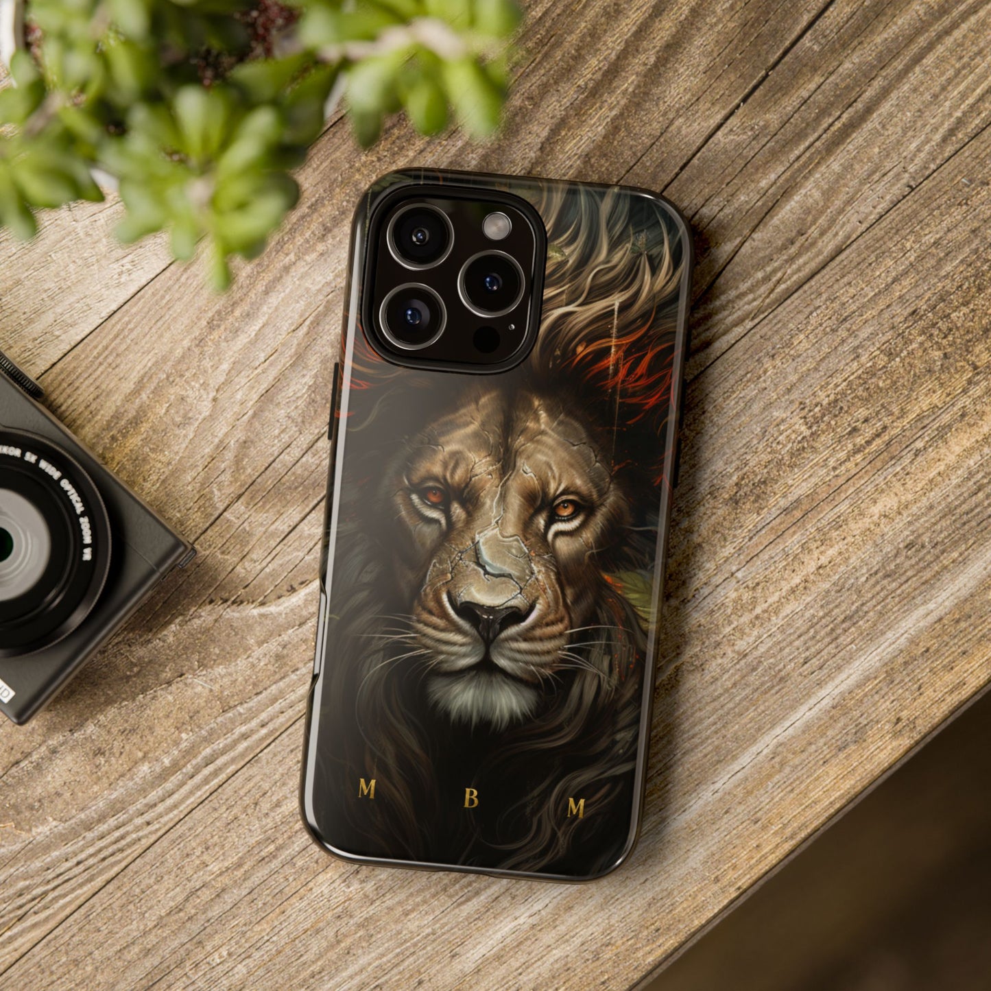 Dark Lion iPhone Tough Case