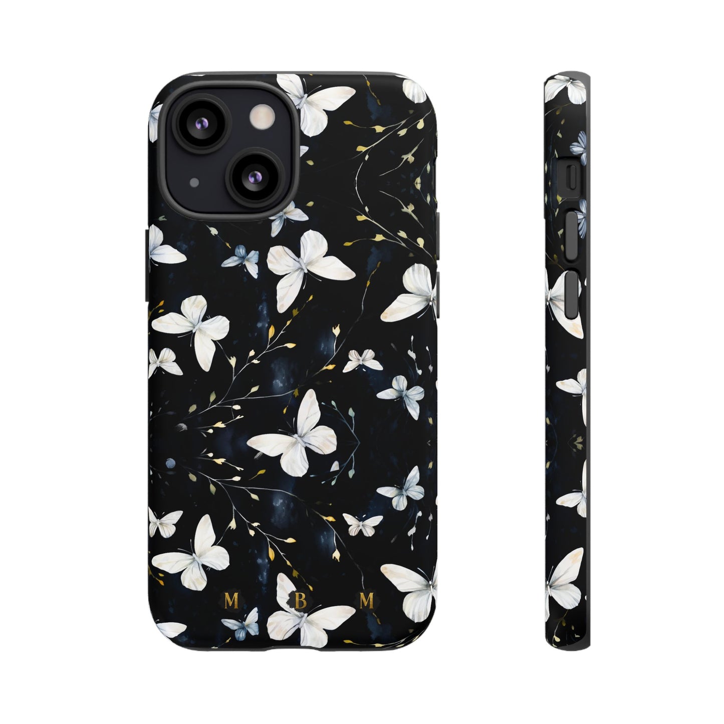 White Butterflies iPhone Tough Case