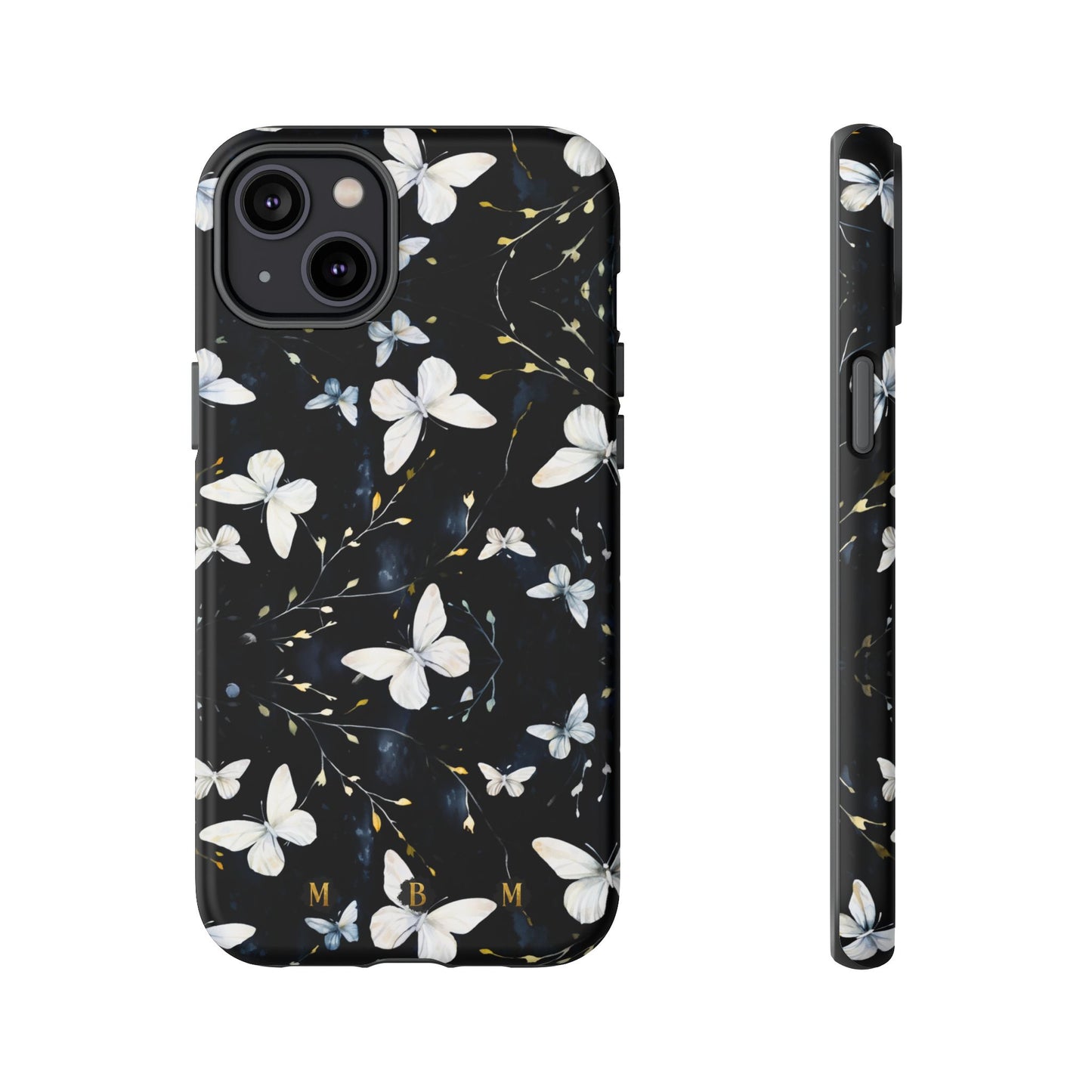 White Butterflies iPhone Tough Case