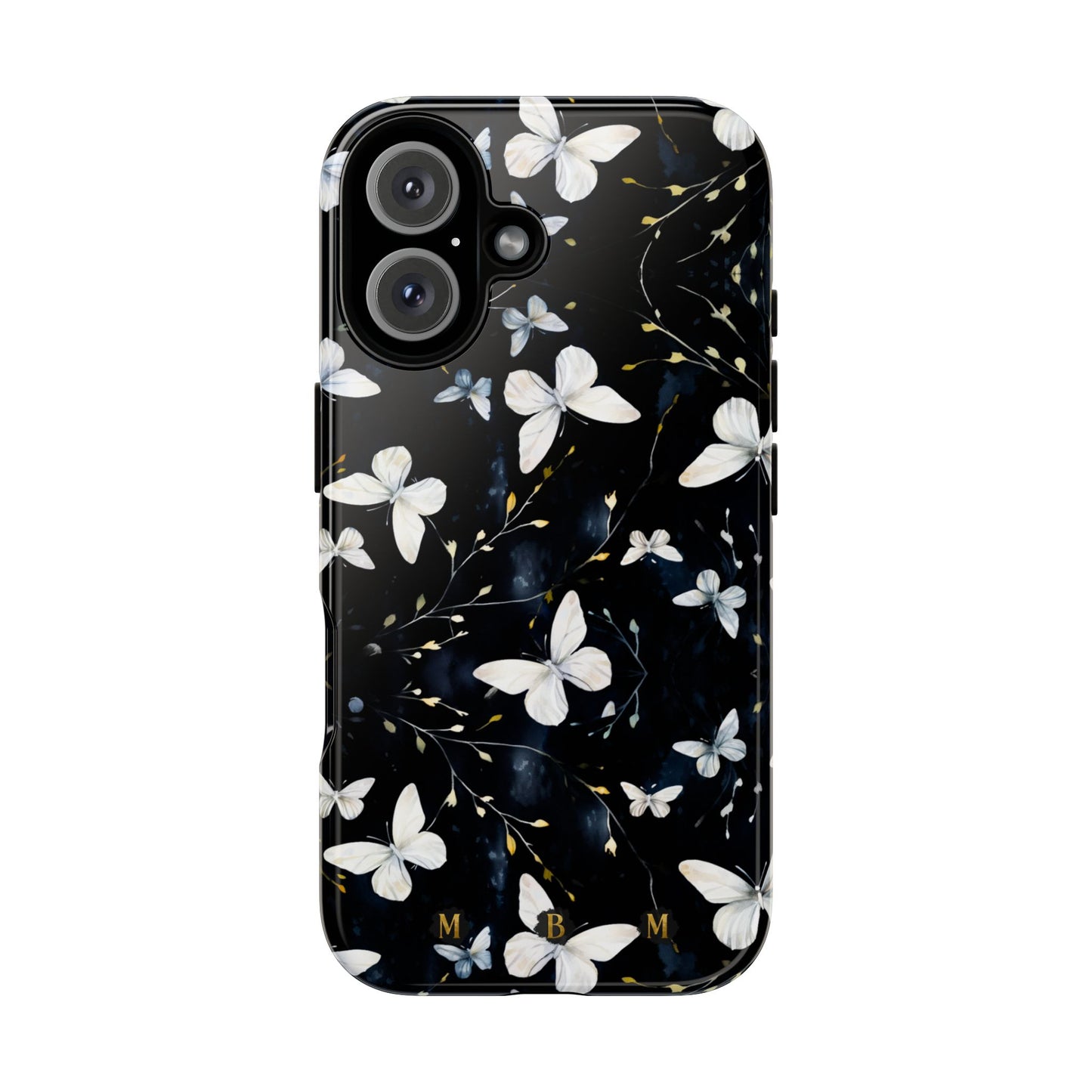 White Butterflies iPhone Tough Case