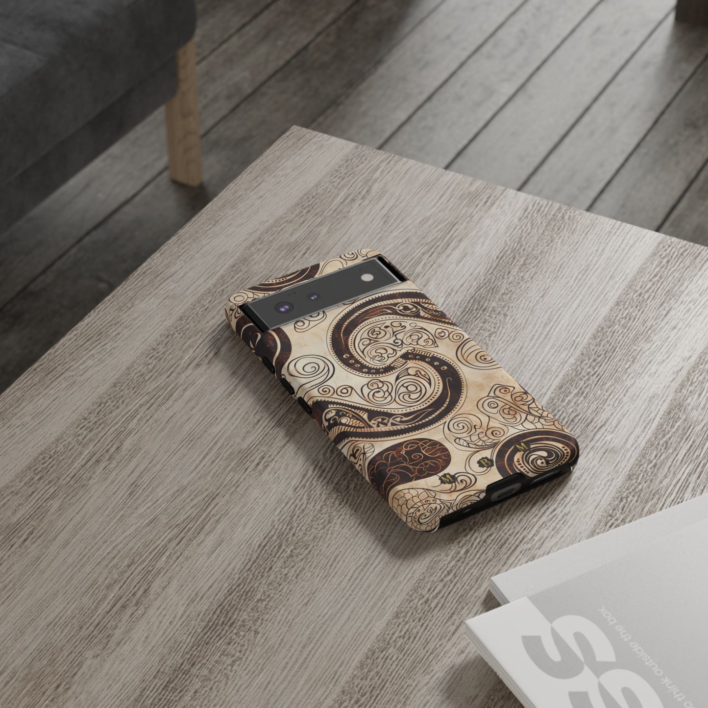 Sepia Scroll Google Pixel Tough Case