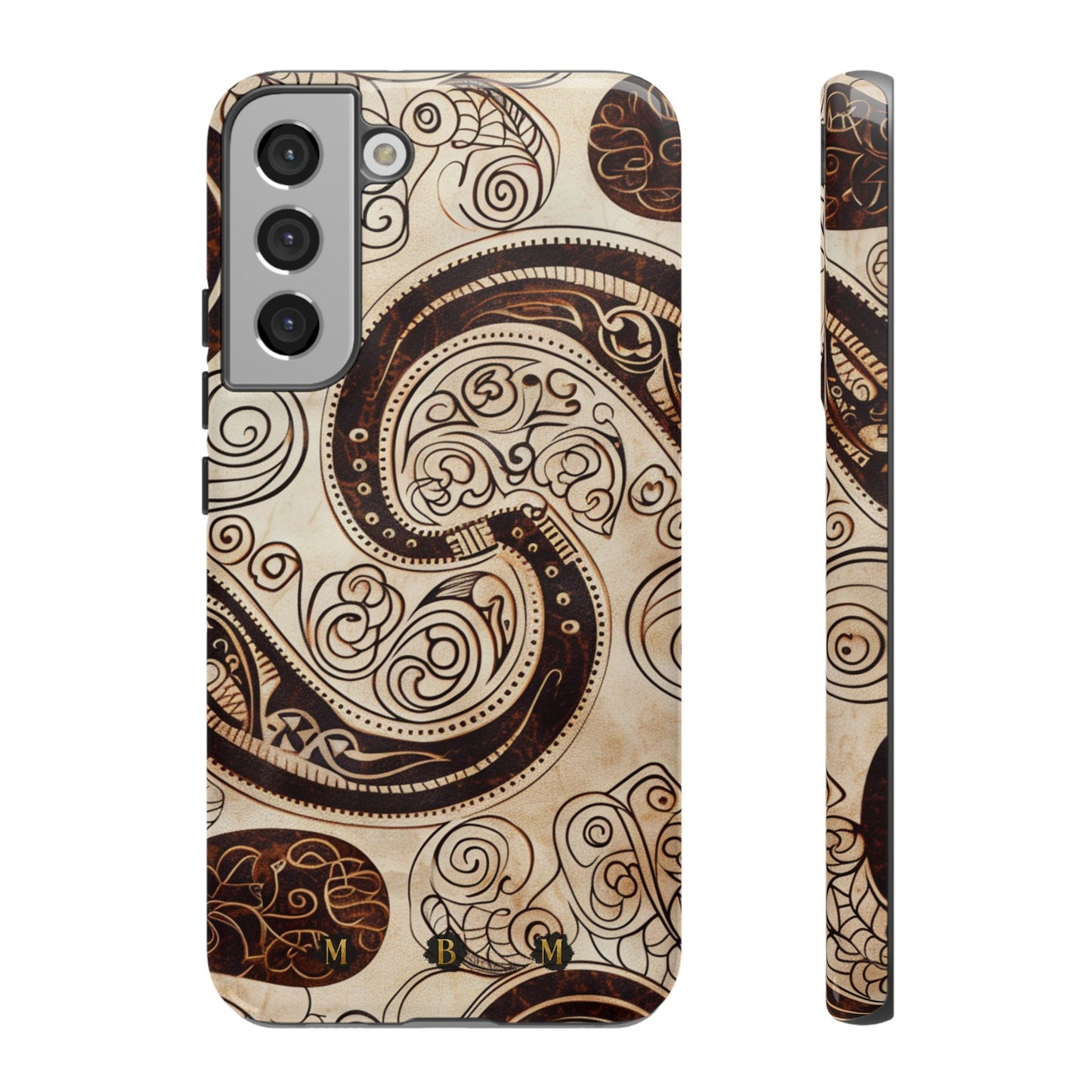 Sepia Scroll Samsung Galaxy S Tough Case
