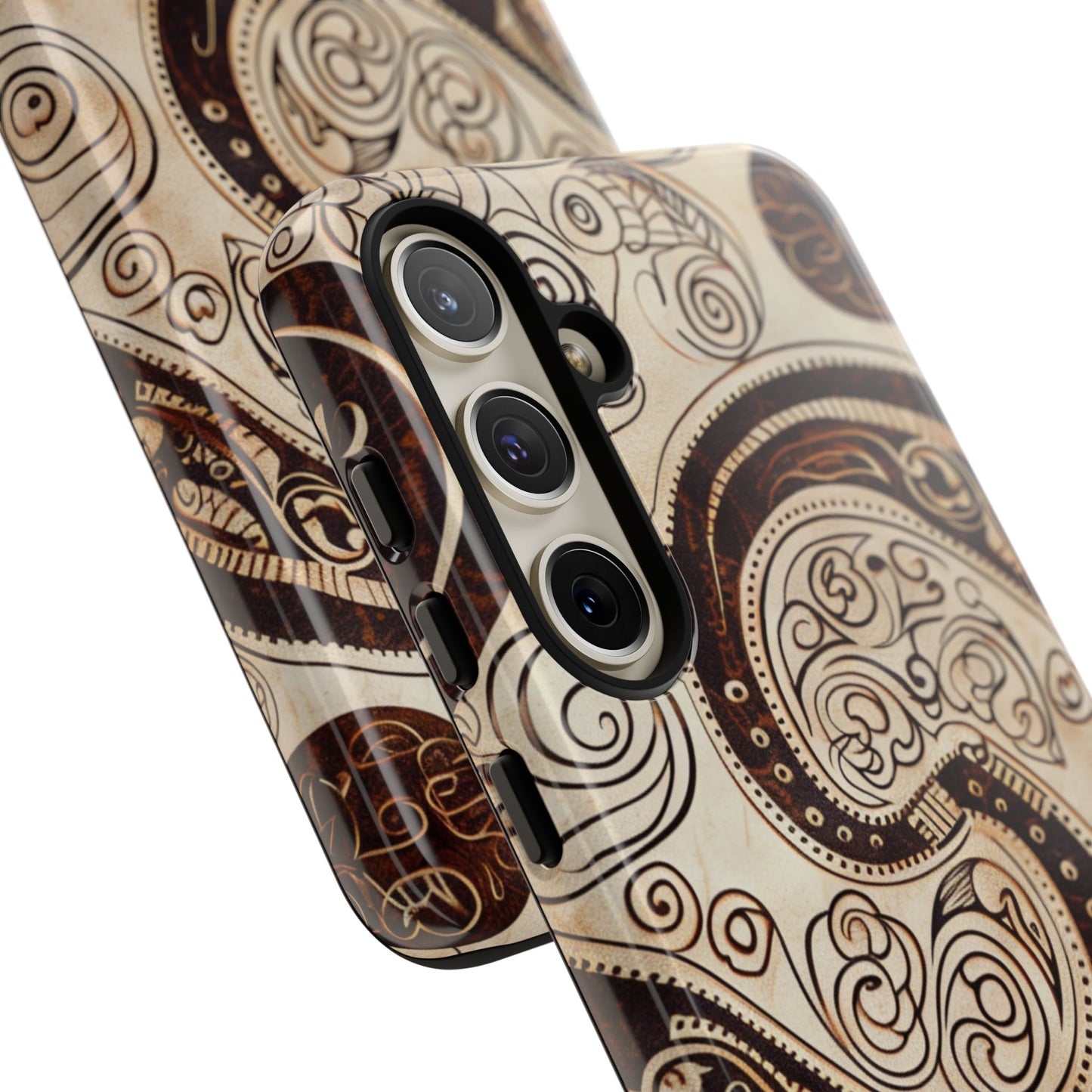 Sepia Scroll Samsung Galaxy S Tough Case
