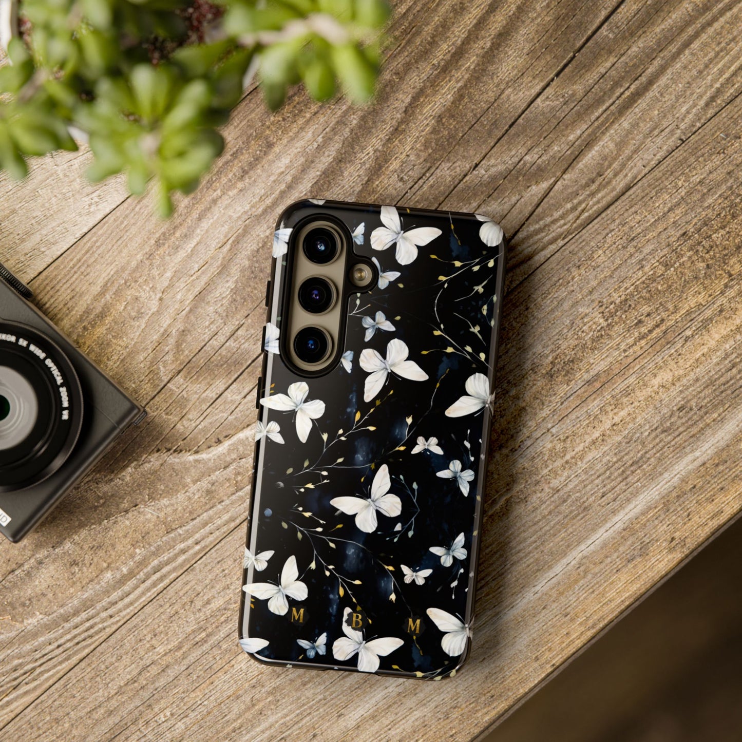 White Butterflies Samsung Galaxy S Tough Case