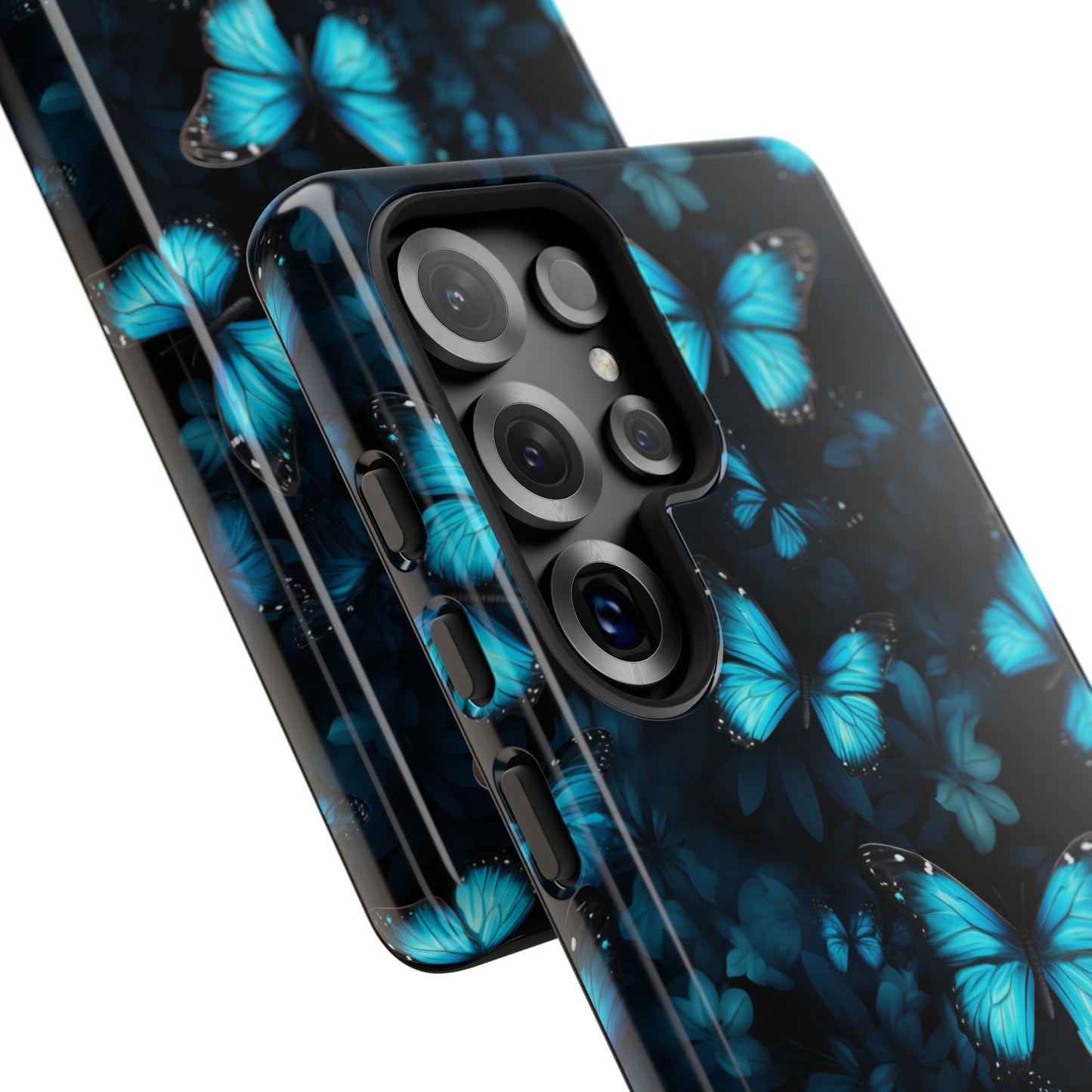 Blue Butterflies Samsung Galaxy S Tough Case