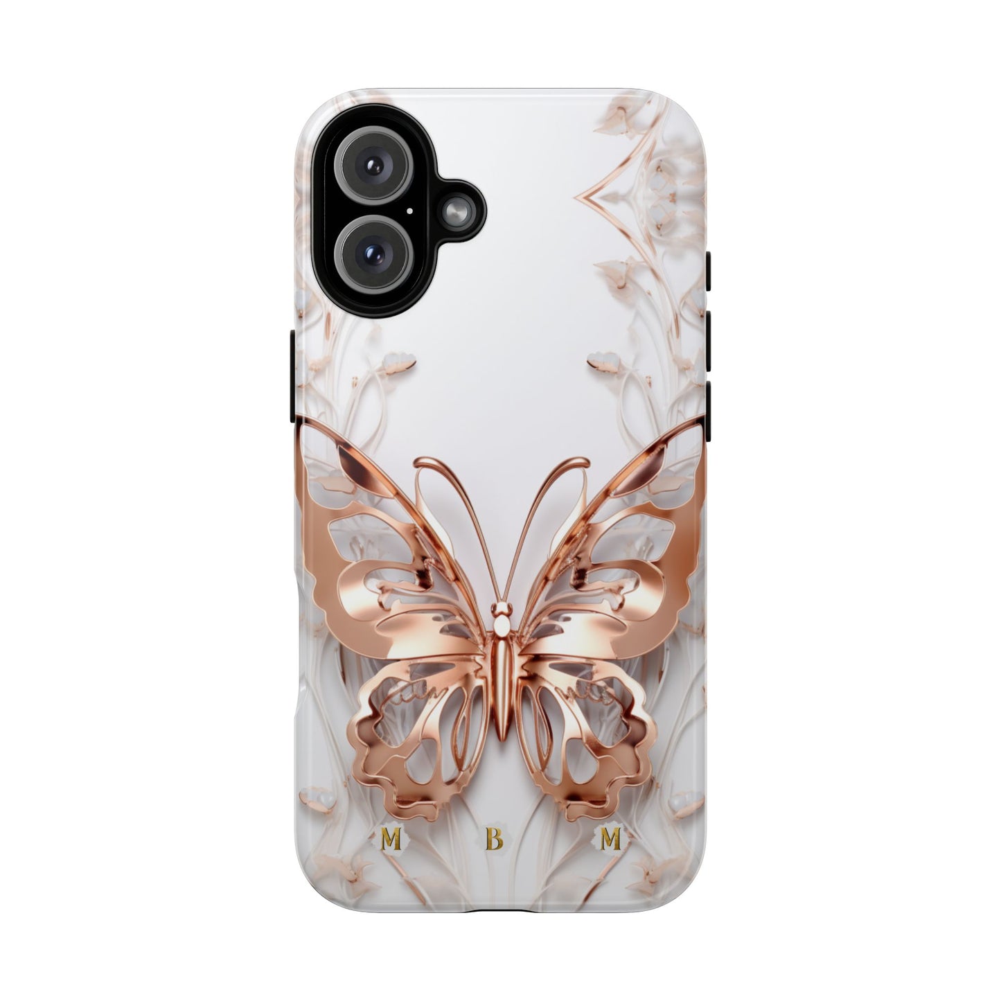 Rose Gold Butterfly iPhone Case