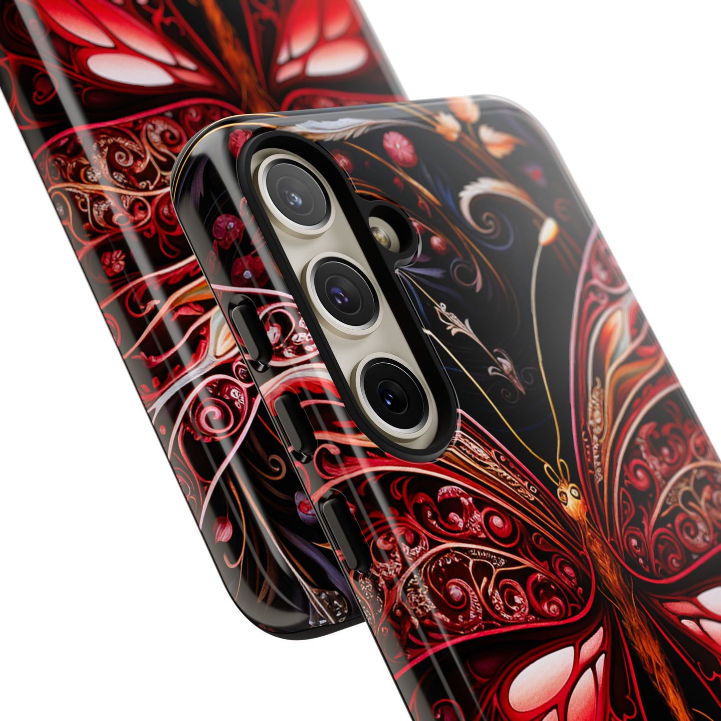Red Butterfly Samsung Galaxy S Tough Case