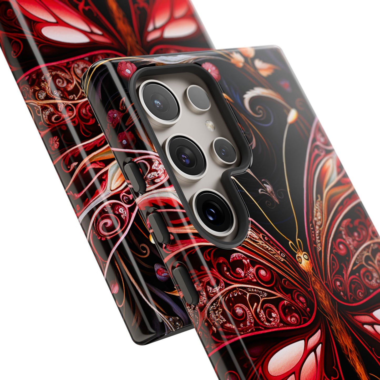 Red Butterfly Samsung Galaxy S Tough Case