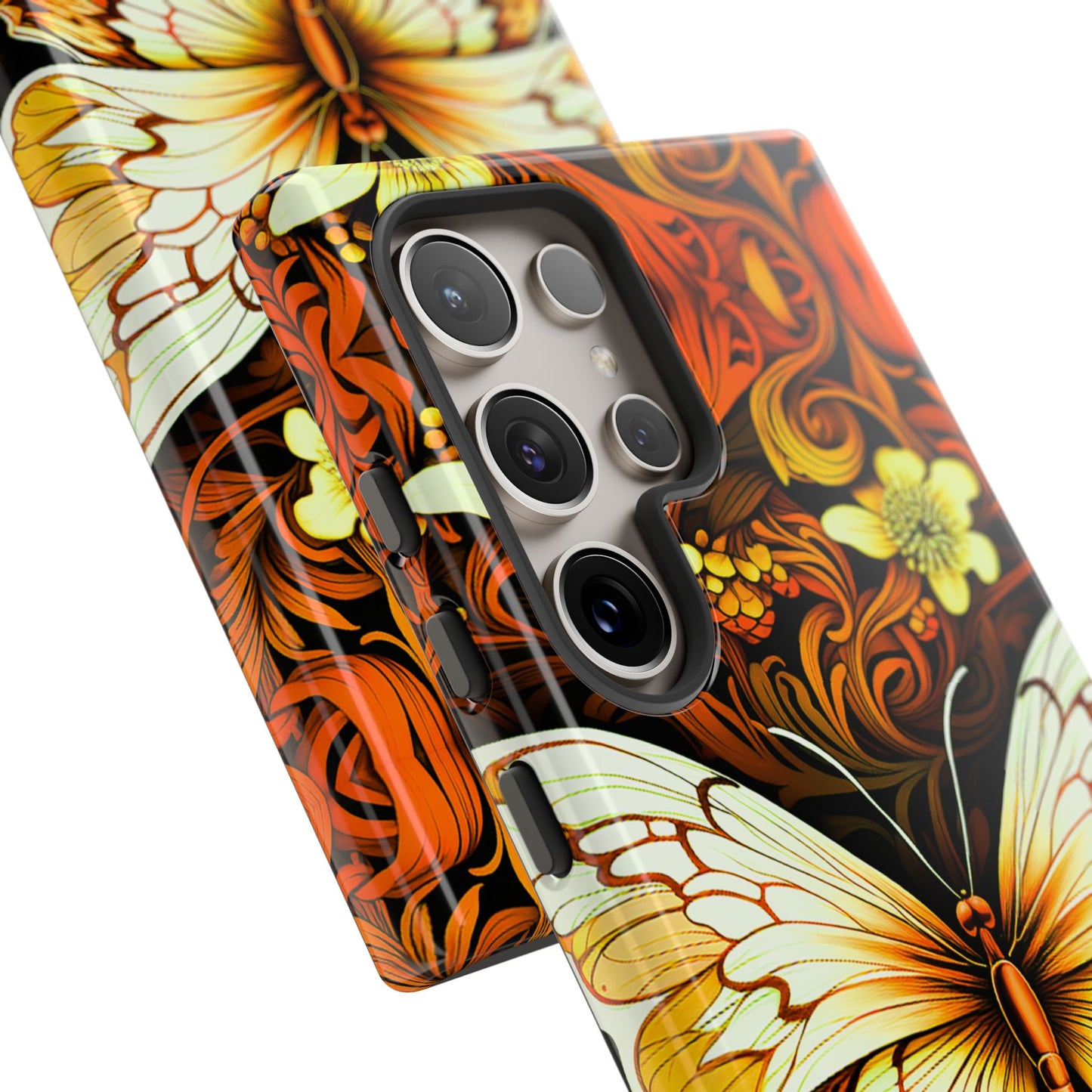 Vintage Orange Samsung Galaxy S Tough Case