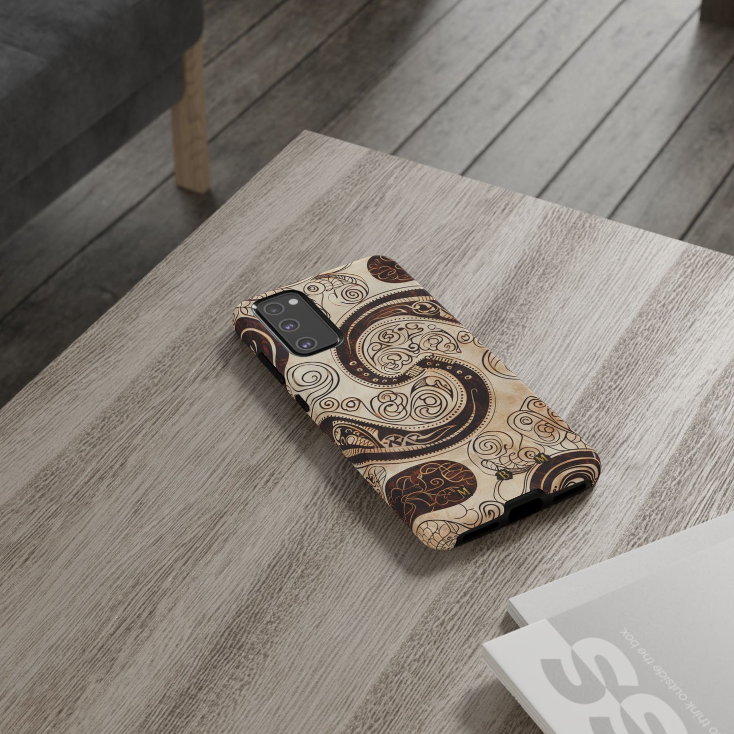 Sepia Scroll Samsung Galaxy S Tough Case