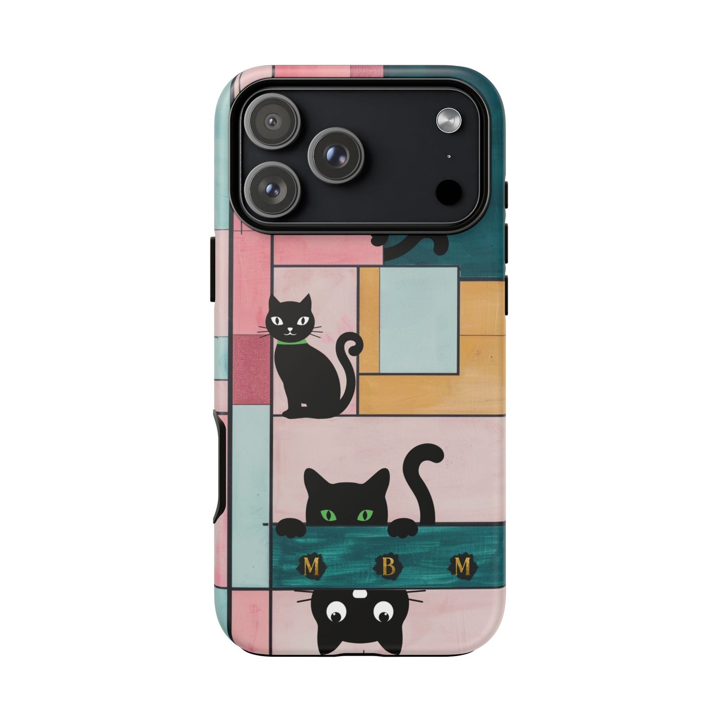 Block Cats iPhone Tough Case