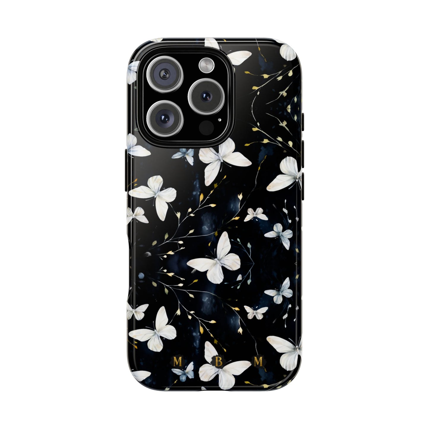 White Butterflies iPhone Tough Case
