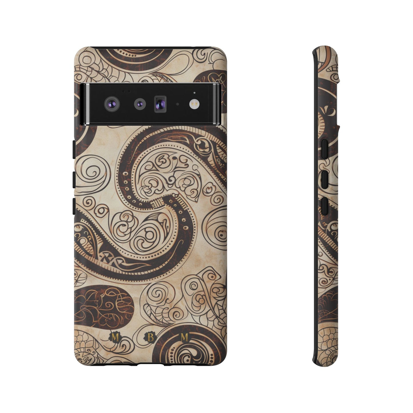 Sepia Scroll Google Pixel Tough Case