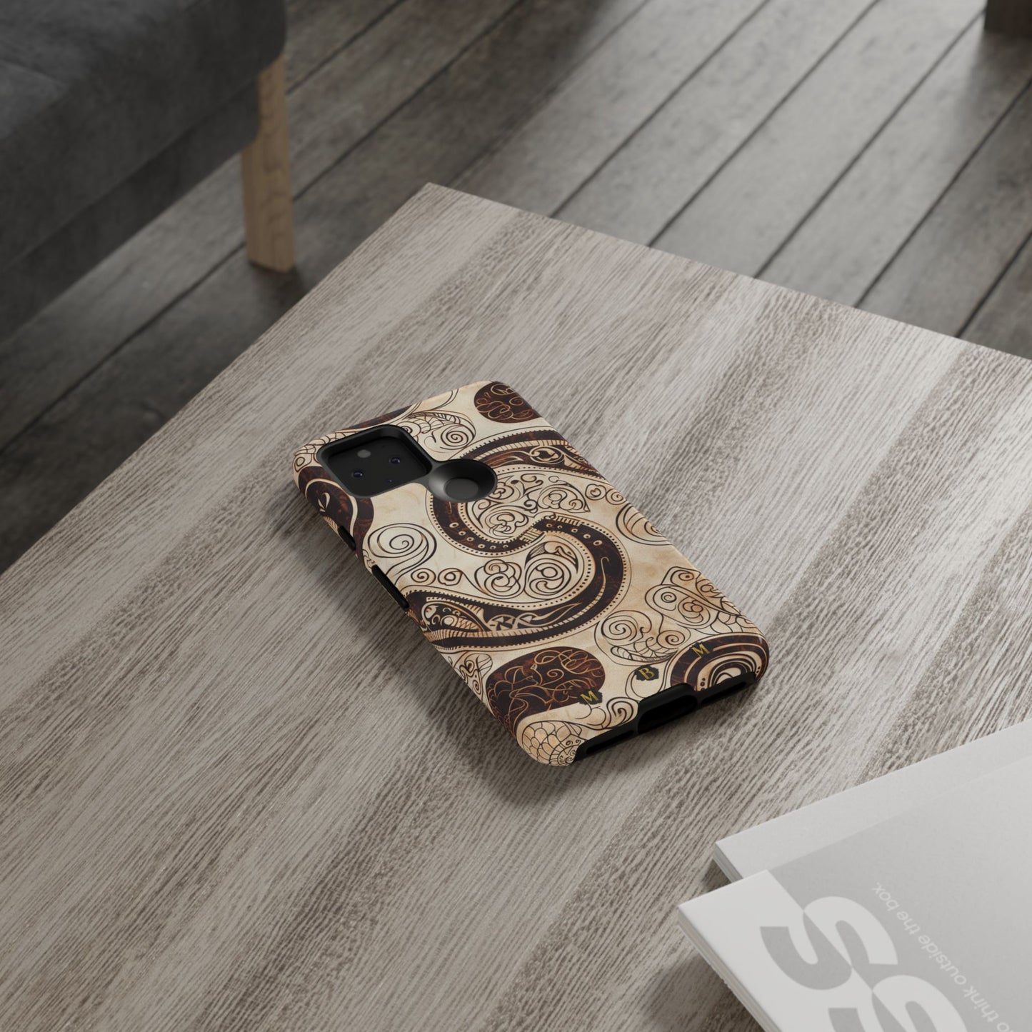 Sepia Scroll Google Pixel Tough Case