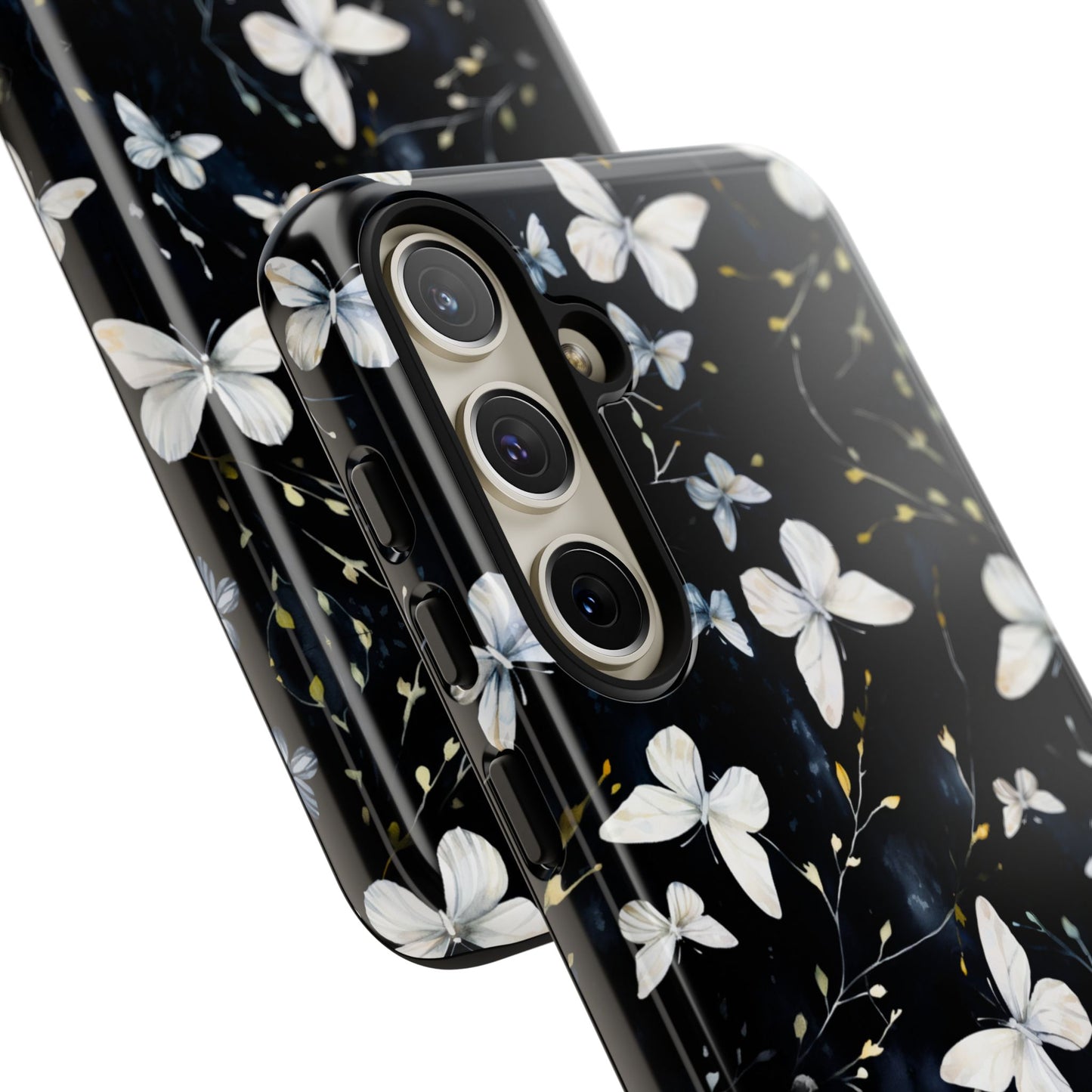 White Butterflies Samsung Galaxy S Tough Case