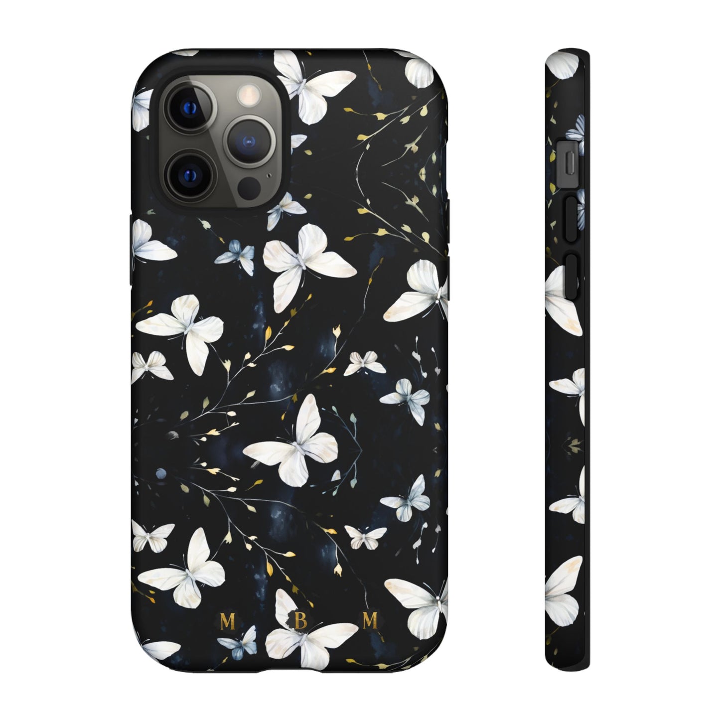 White Butterflies iPhone Tough Case