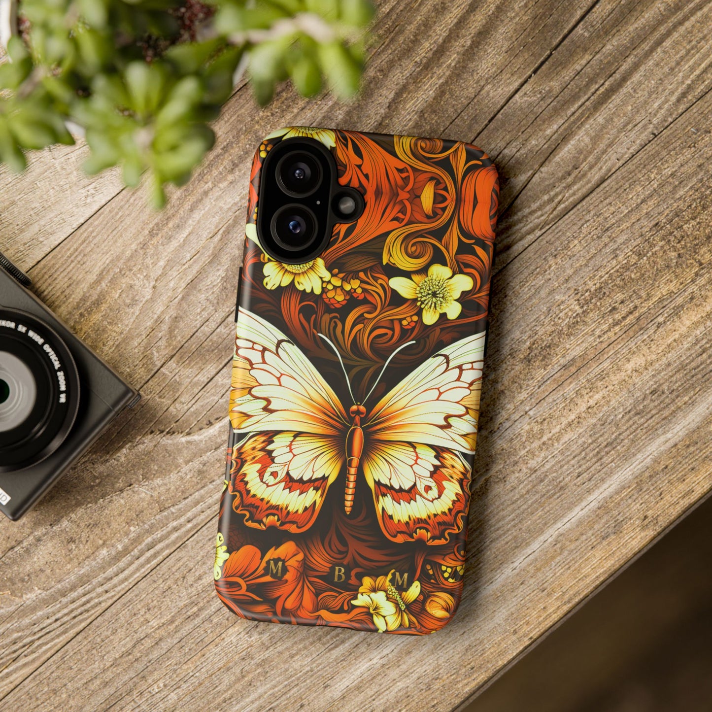 Vintage Orange iPhone Tough Case