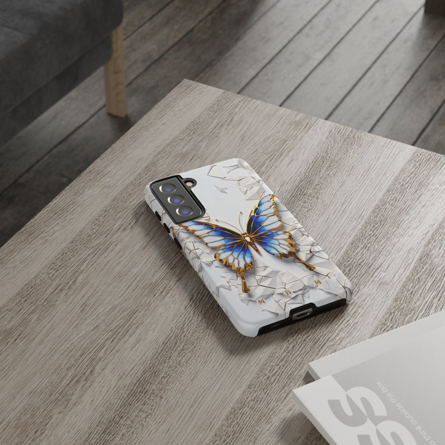 Sapphire Butterfly Samsung Galaxy S Tough Case