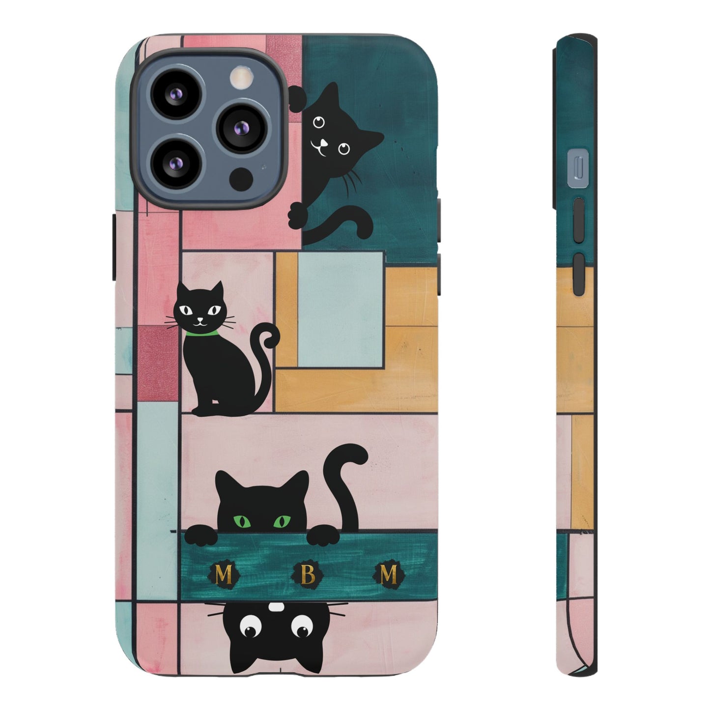 Block Cats iPhone Tough Case