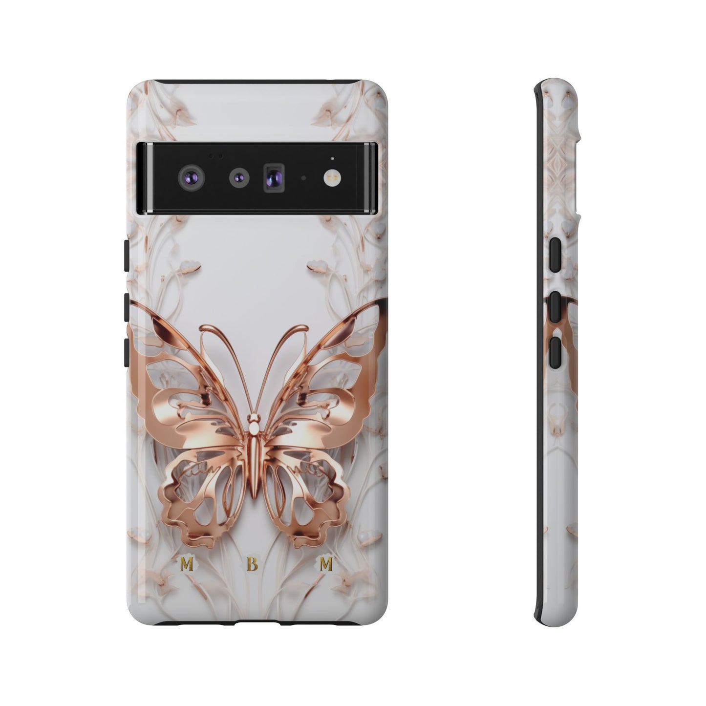 Rose Gold Butterfly Google Pixel Tough Case