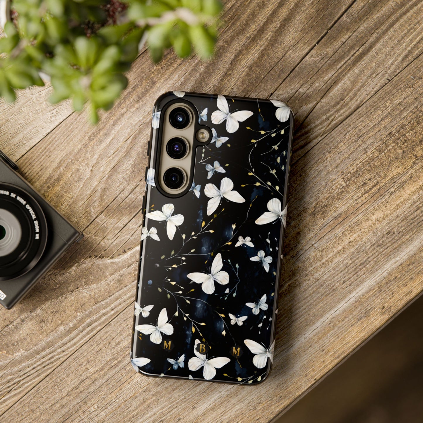 White Butterflies Samsung Galaxy S Tough Case