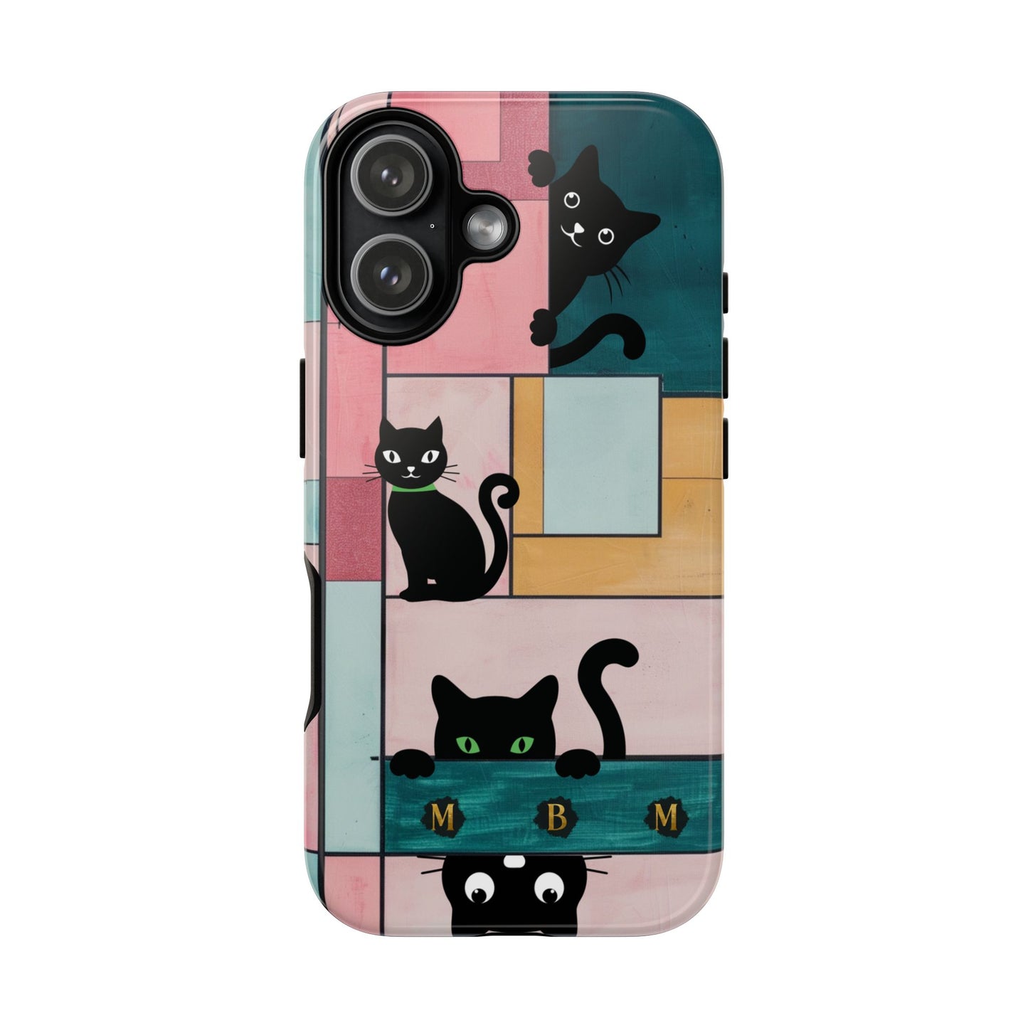 Block Cats iPhone Tough Case