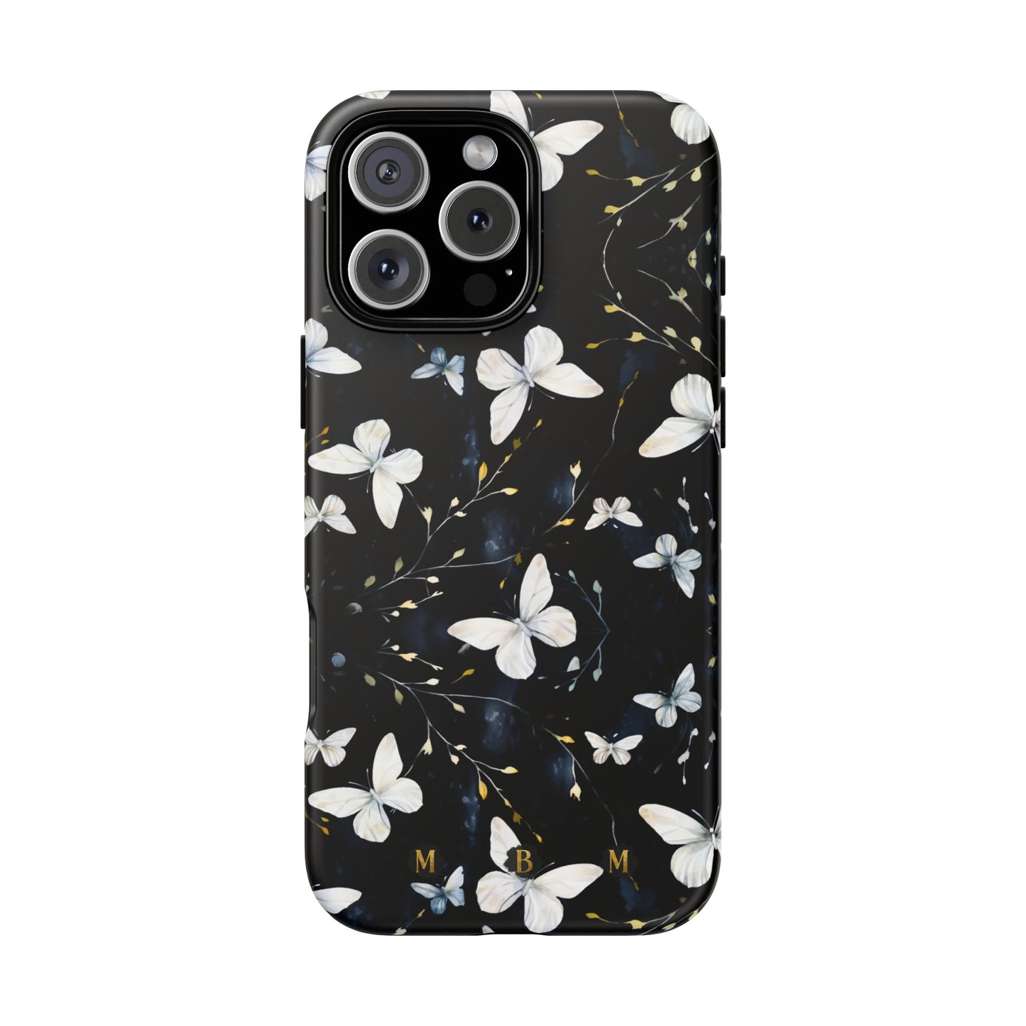 White Butterflies iPhone Tough Case