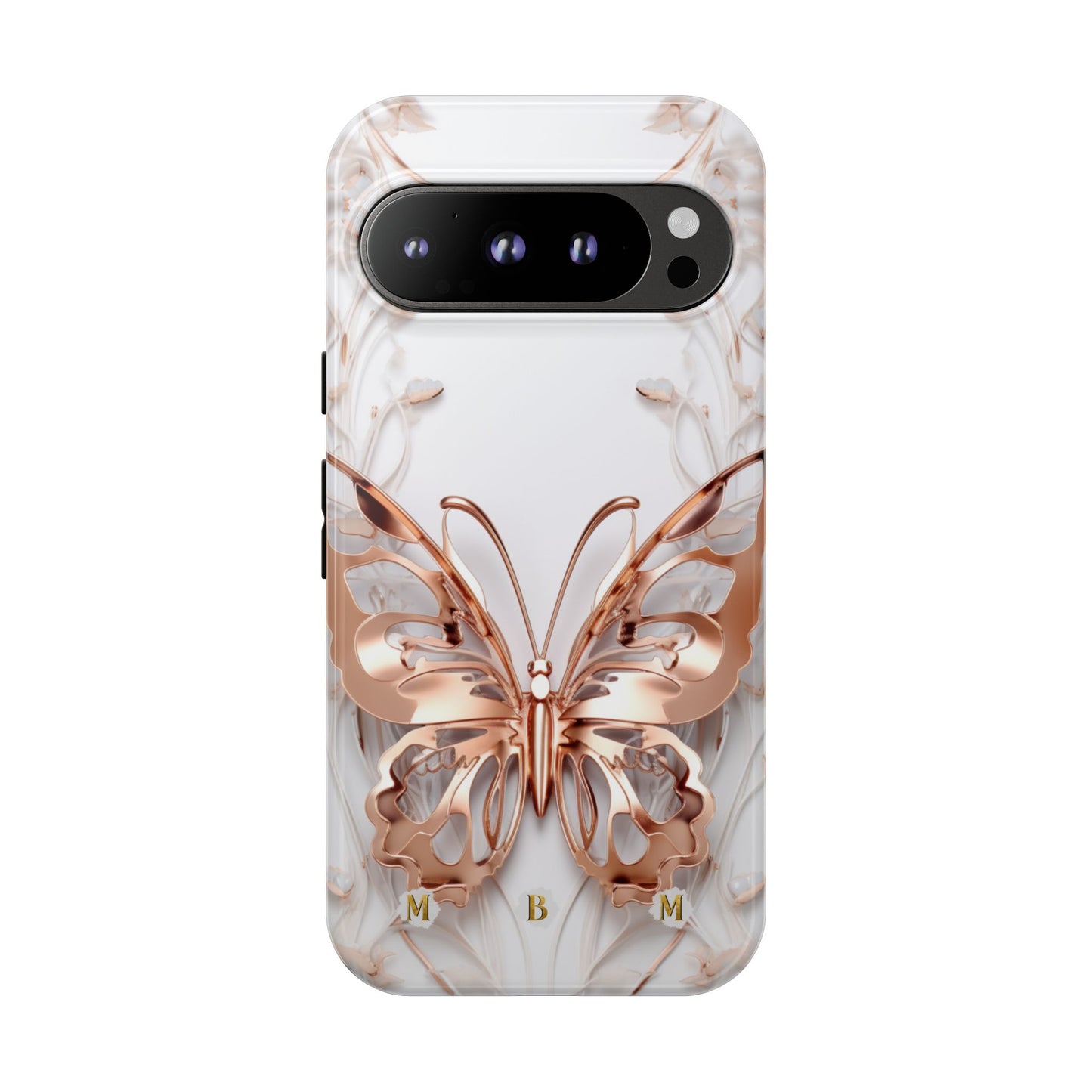 Rose Gold Butterfly Google Pixel Tough Case