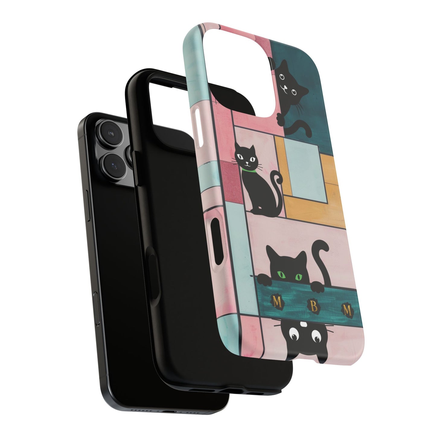 Block Cats iPhone Tough Case
