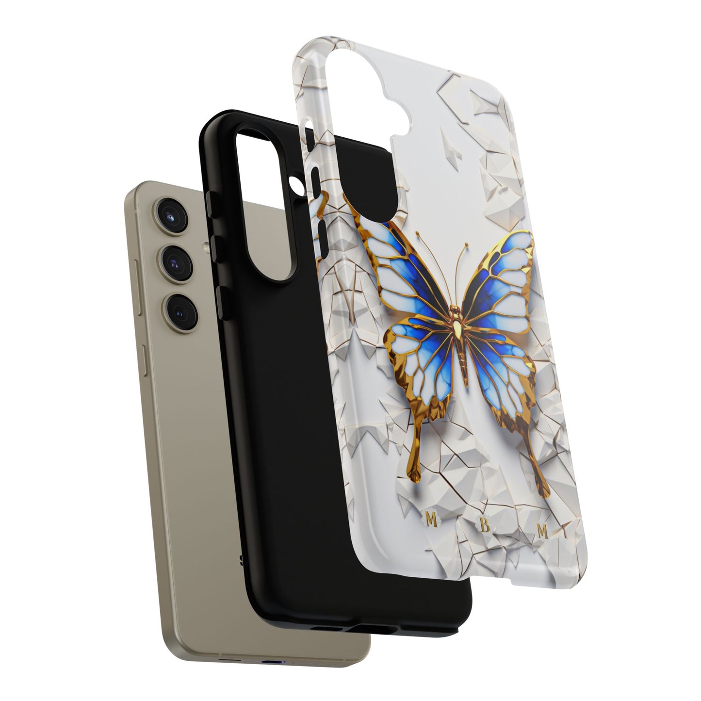 Sapphire Butterfly Samsung Galaxy S Tough Case