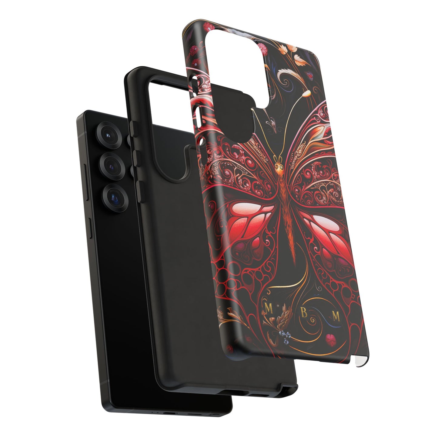 Red Butterfly Samsung Galaxy S Tough Case