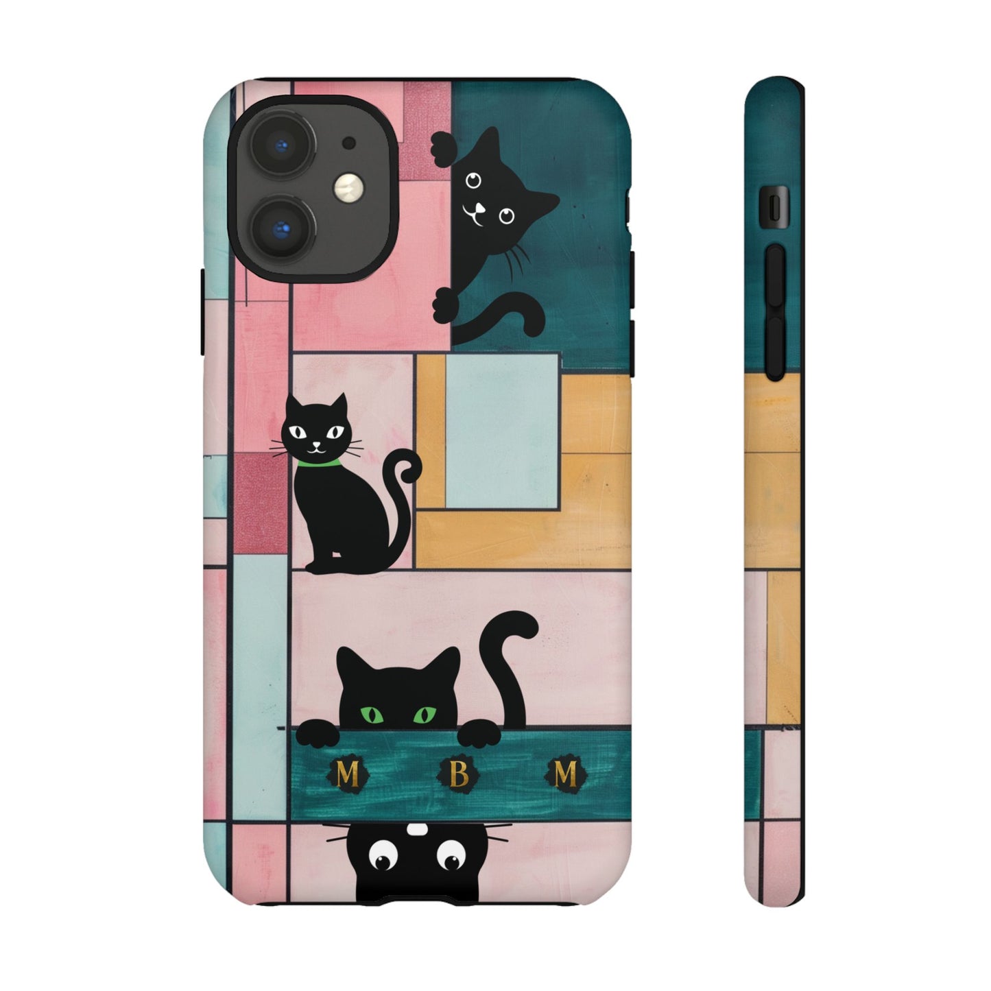 Block Cats iPhone Tough Case