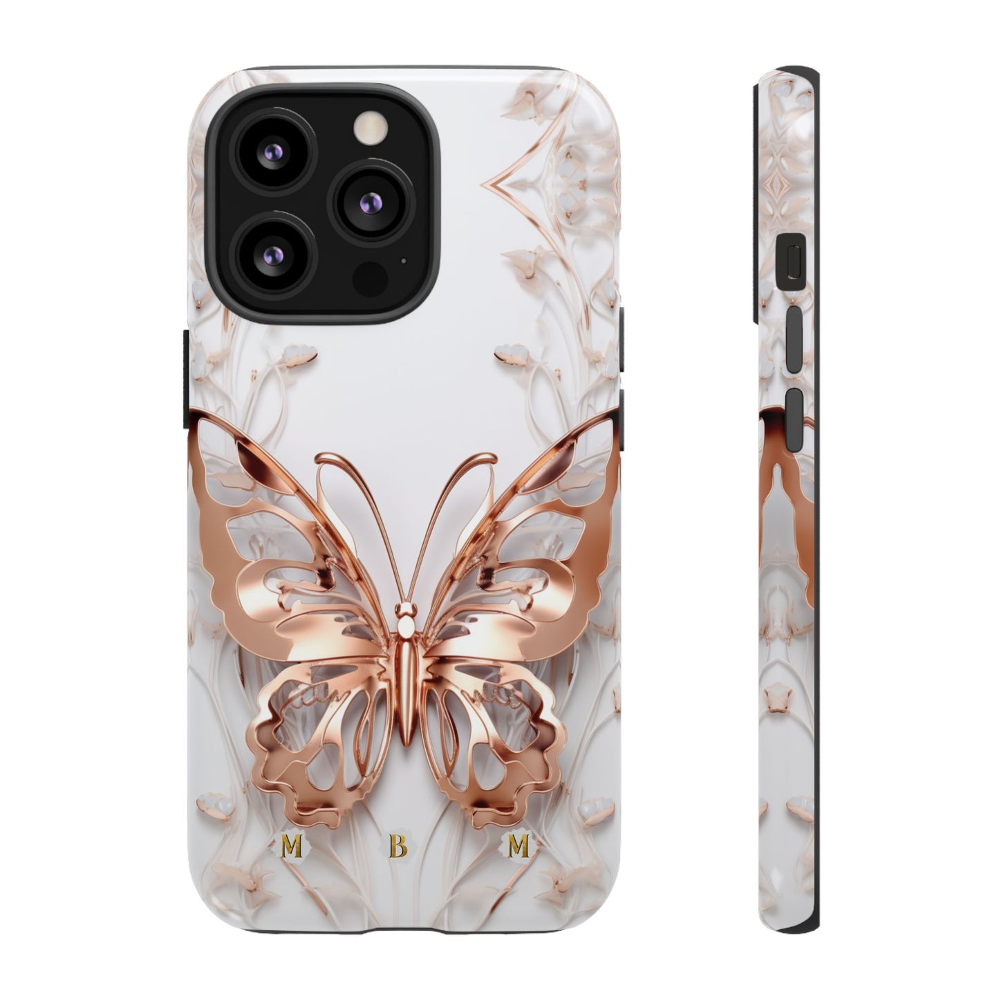 Rose Gold Butterfly iPhone Case