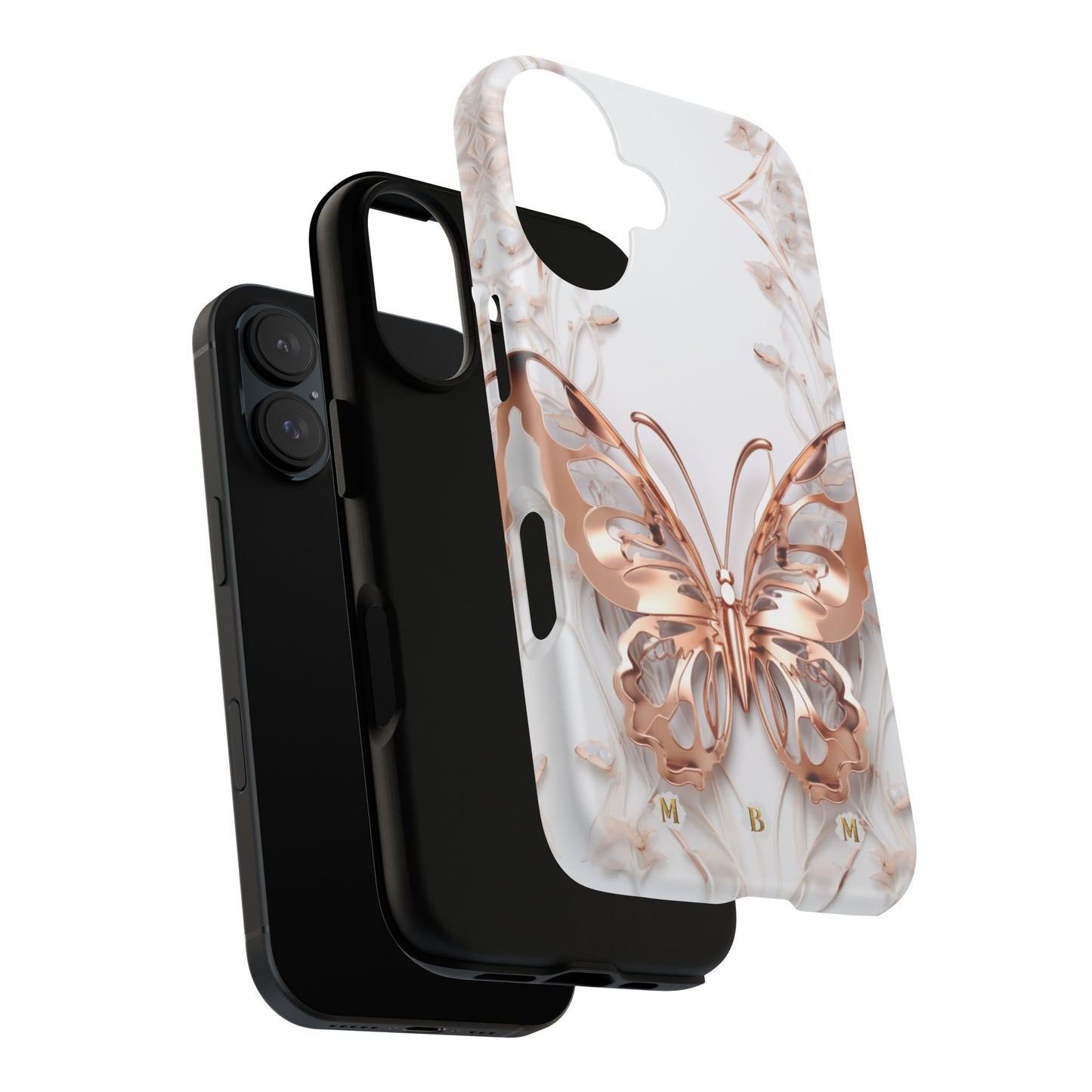Rose Gold Butterfly iPhone Case