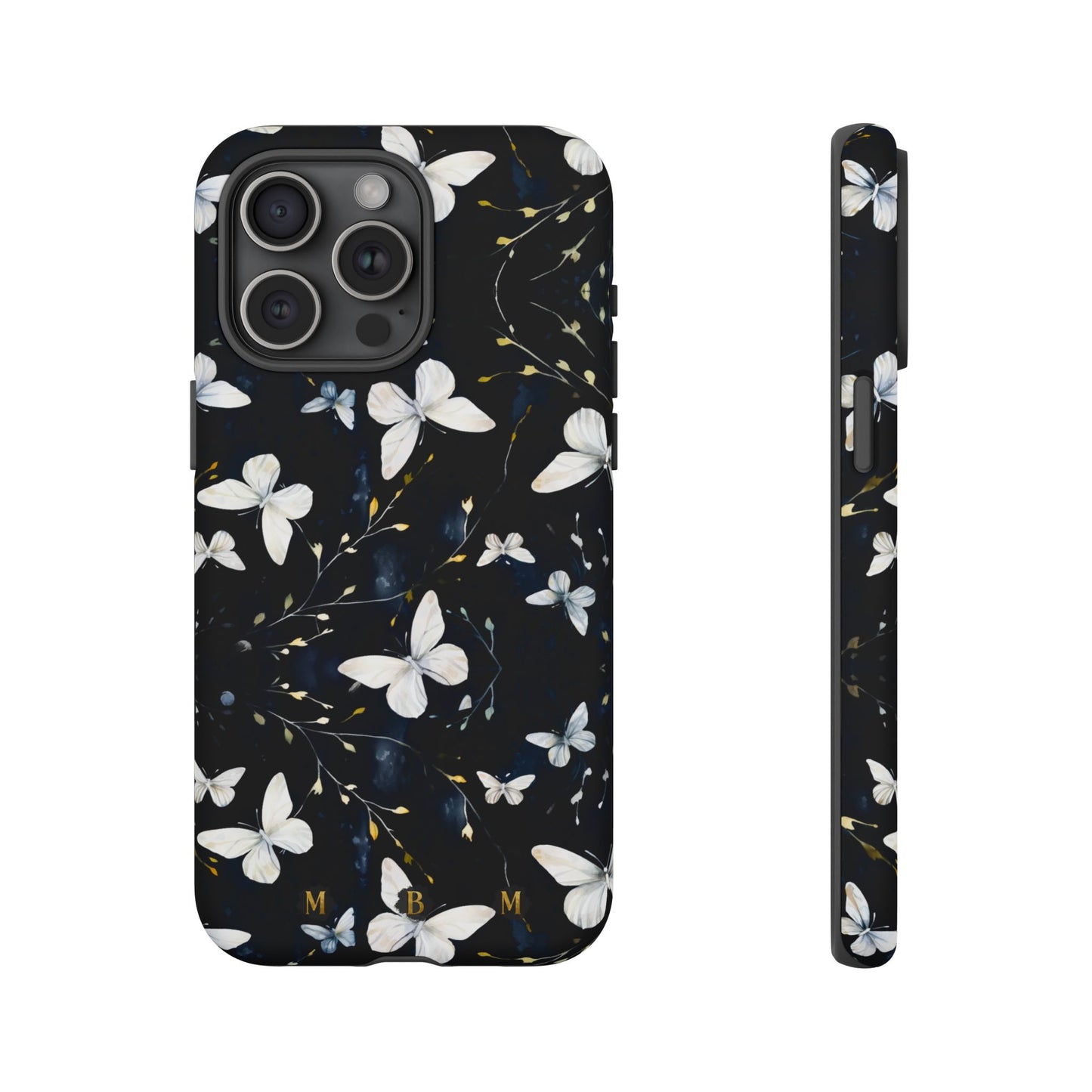 White Butterflies iPhone Tough Case