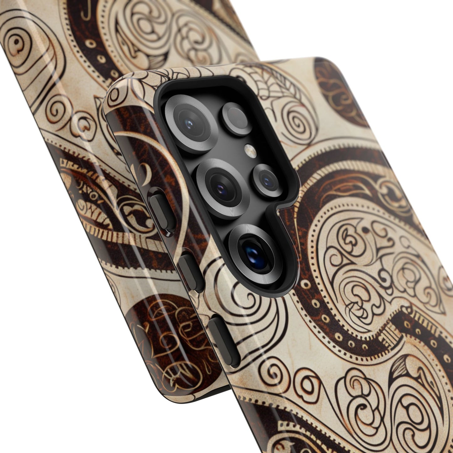 Sepia Scroll Samsung Galaxy S Tough Case
