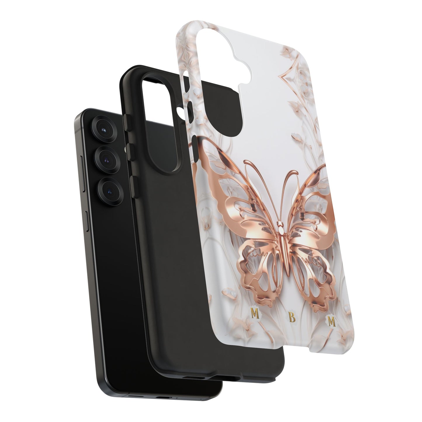 Rose Gold Butterfly Samsung Galaxy S Tough Case