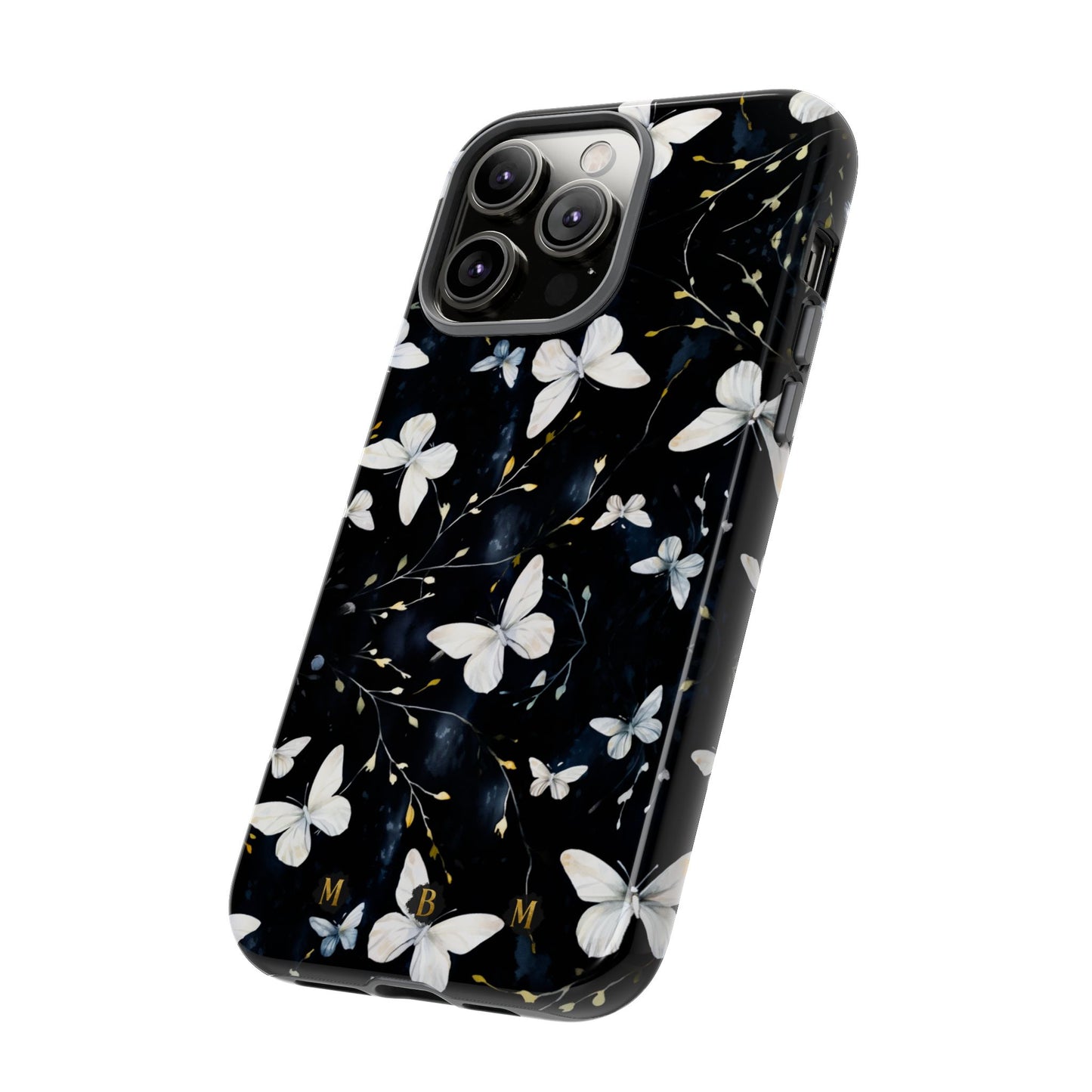 White Butterflies iPhone Tough Case