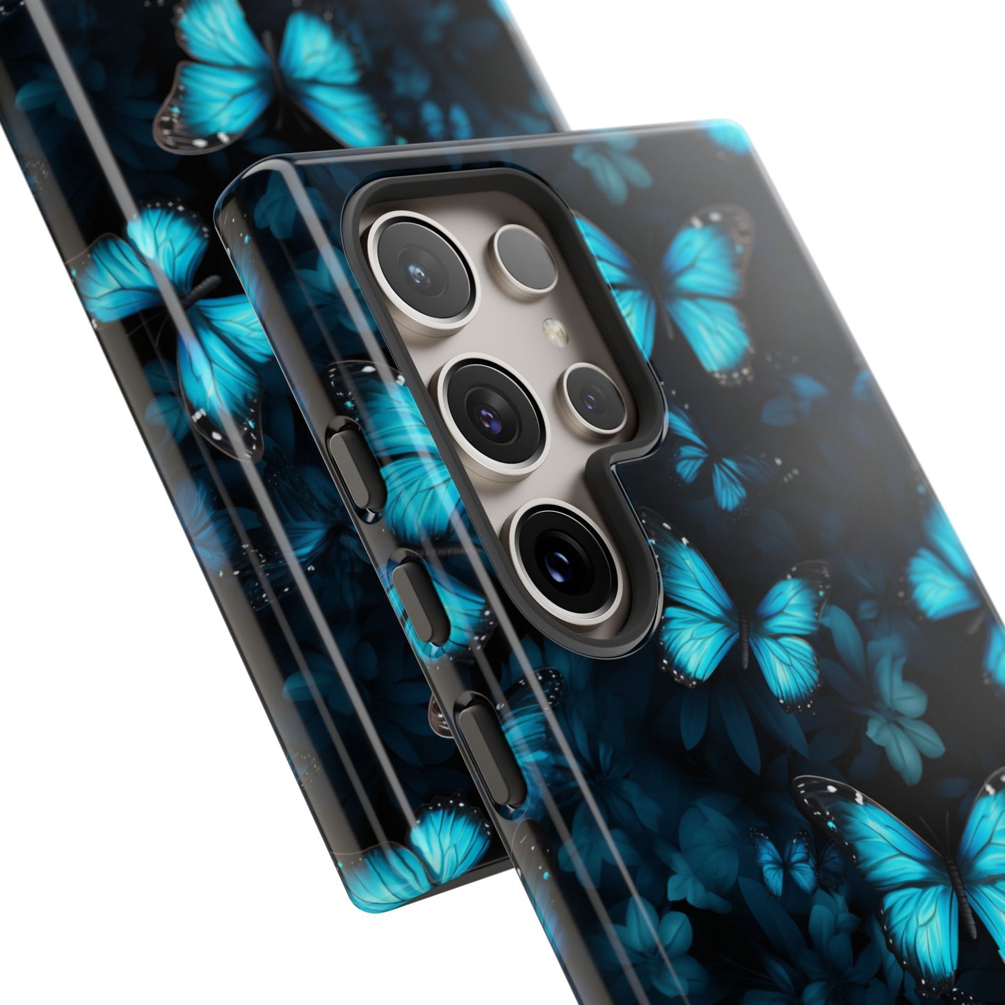 Blue Butterflies Samsung Galaxy S Tough Case