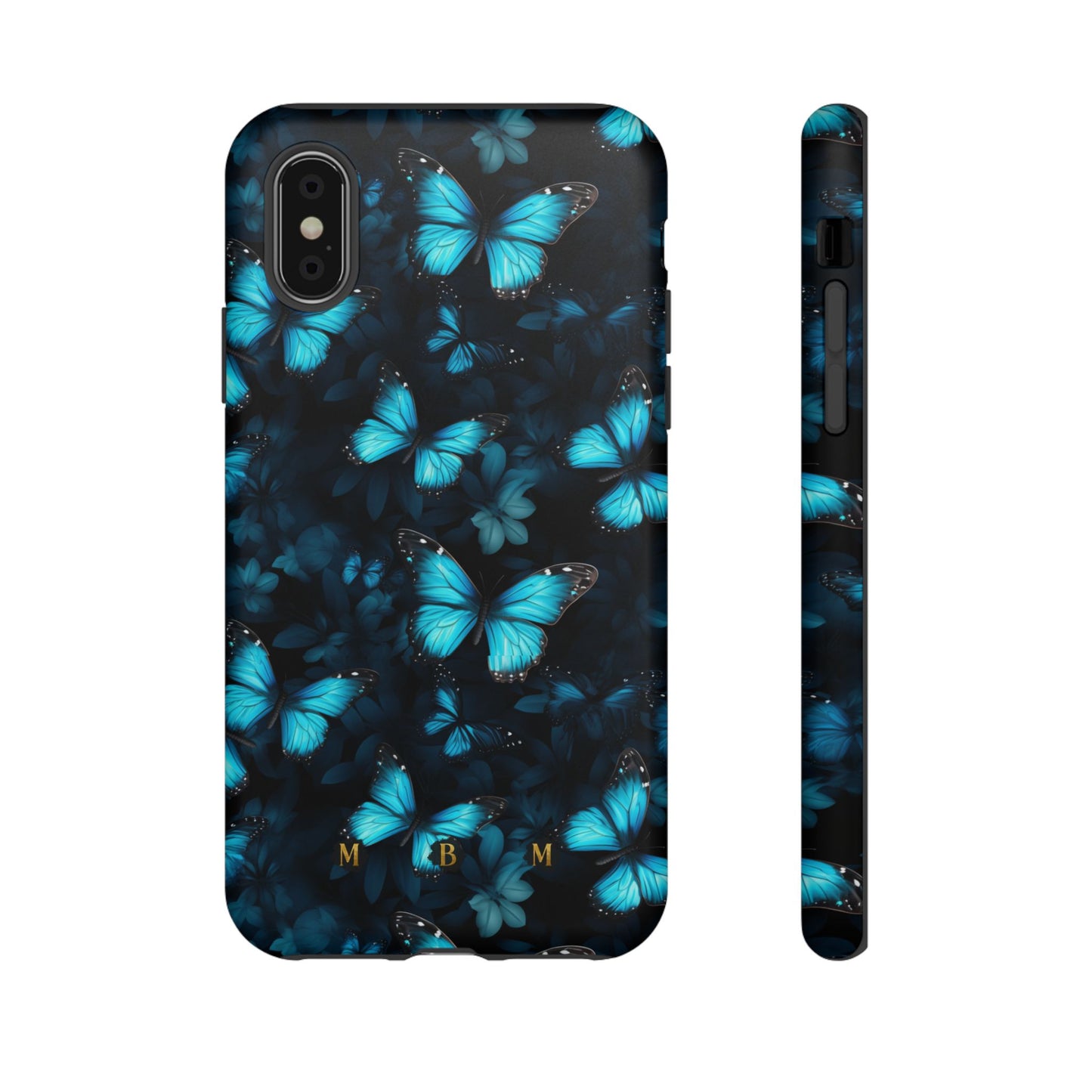Blue Butterflies iPhone Tough Case