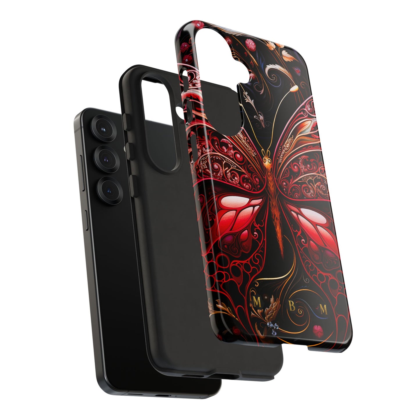 Red Butterfly Samsung Galaxy S Tough Case
