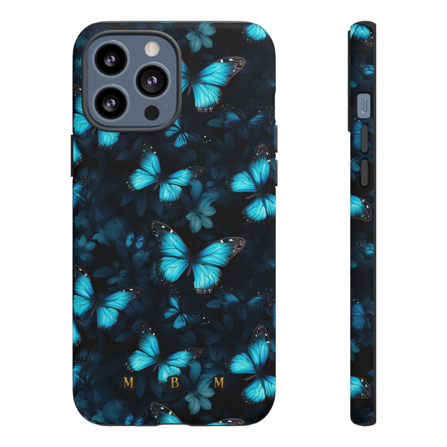 Blue Butterflies iPhone Tough Case