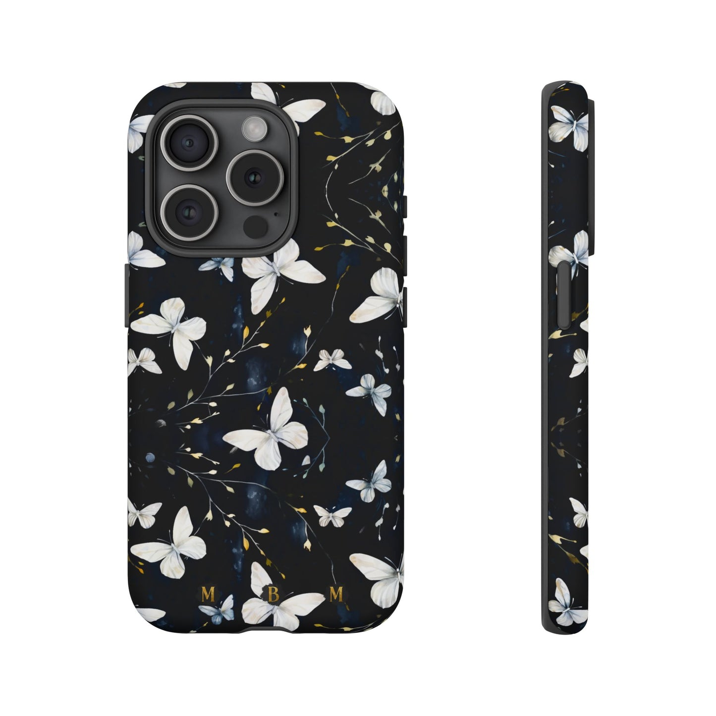 White Butterflies iPhone Tough Case