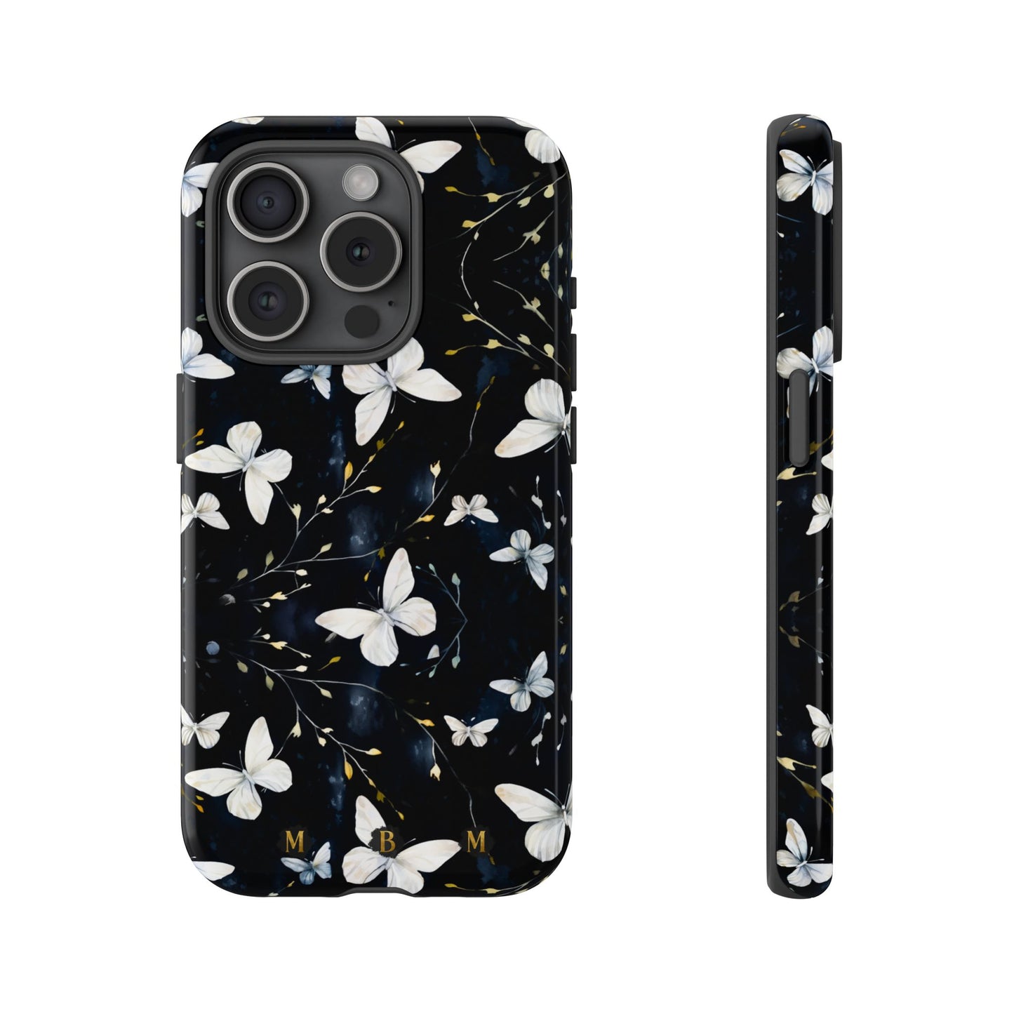 White Butterflies iPhone Tough Case